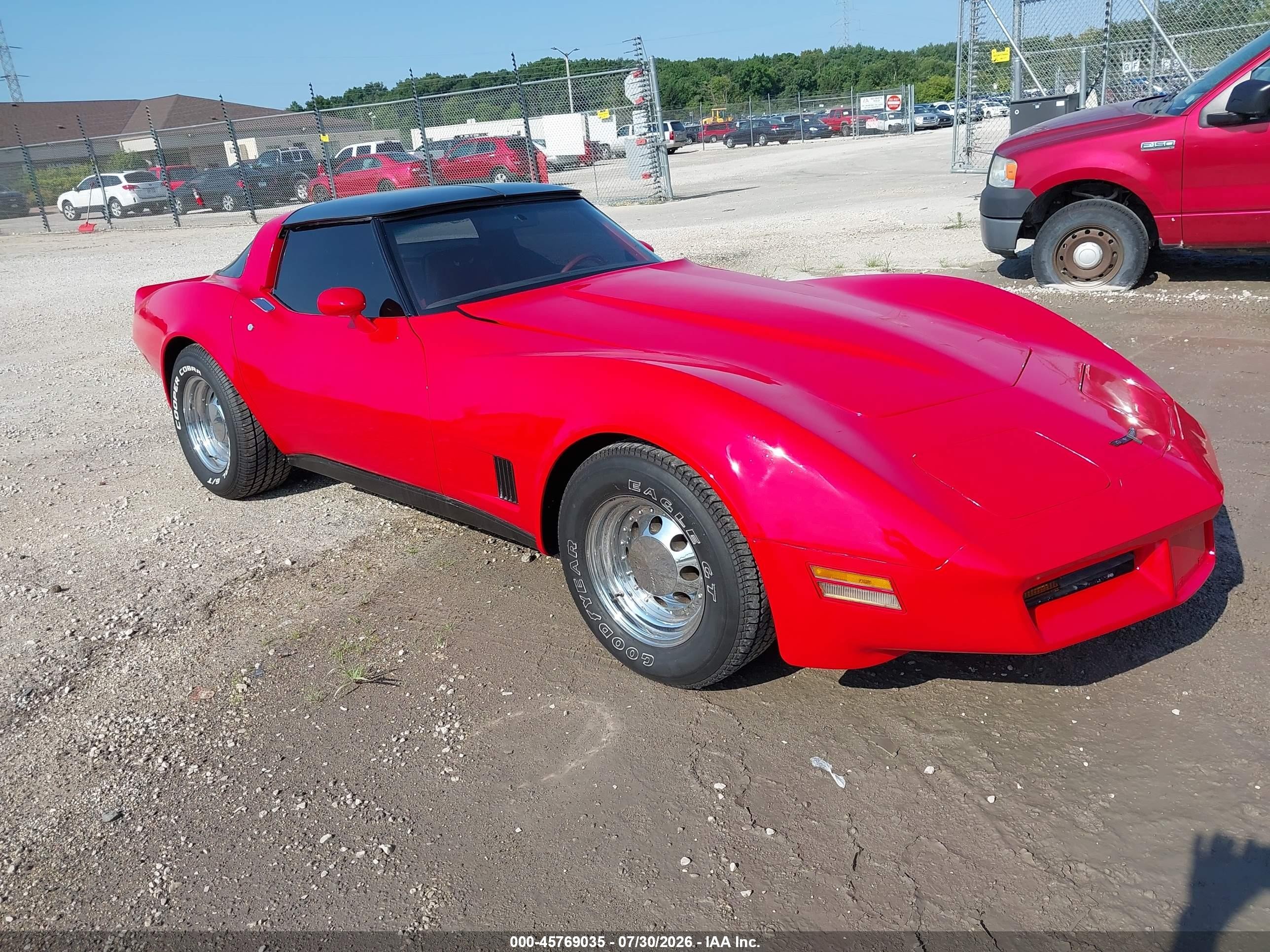 1981 Chevrolet Corvette, VIN 1G1AY876XBS401853 — Normal wear