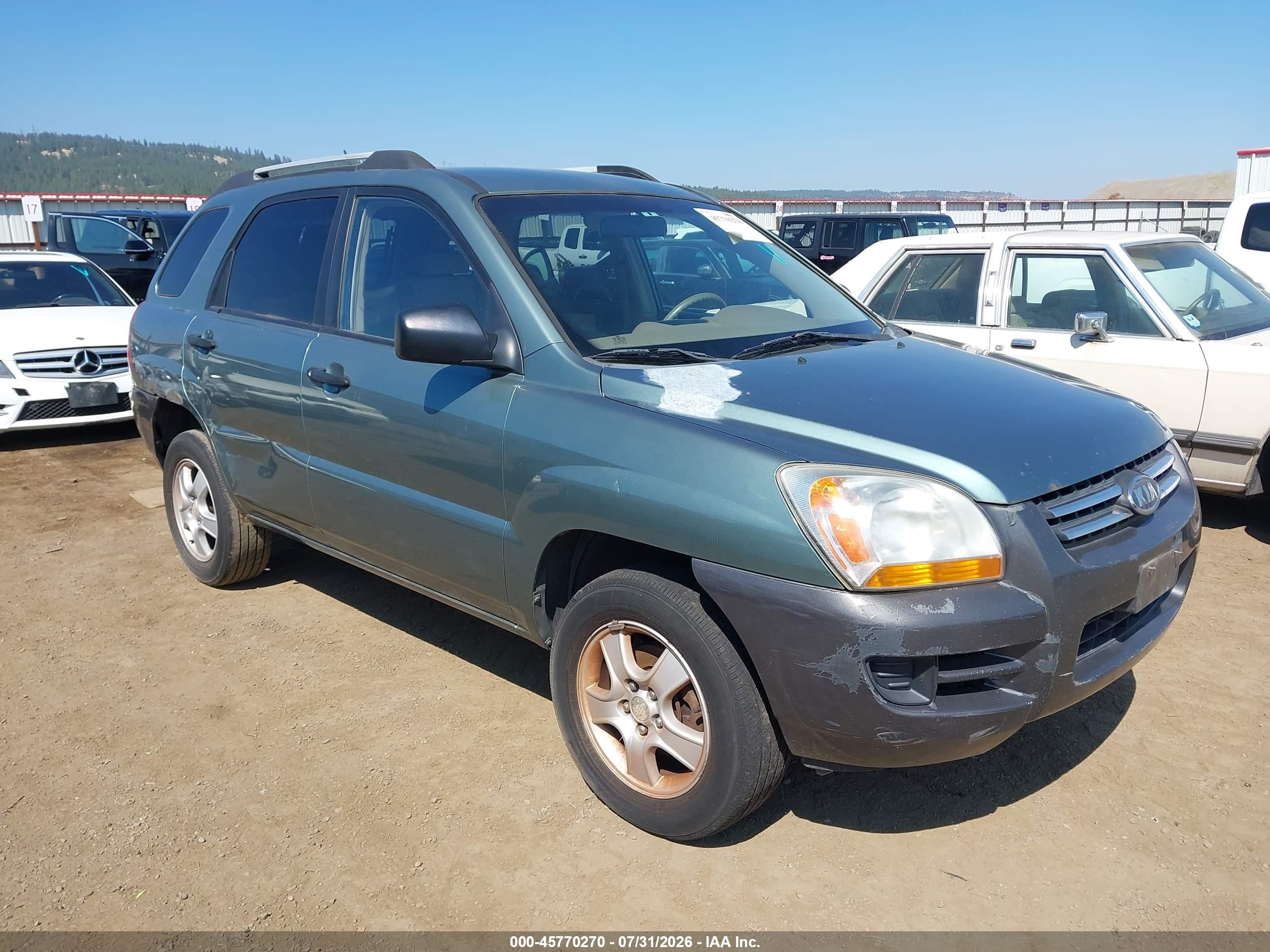 2007 Kia Sportage LX, VIN KNDJF724977385040 — Normal wear