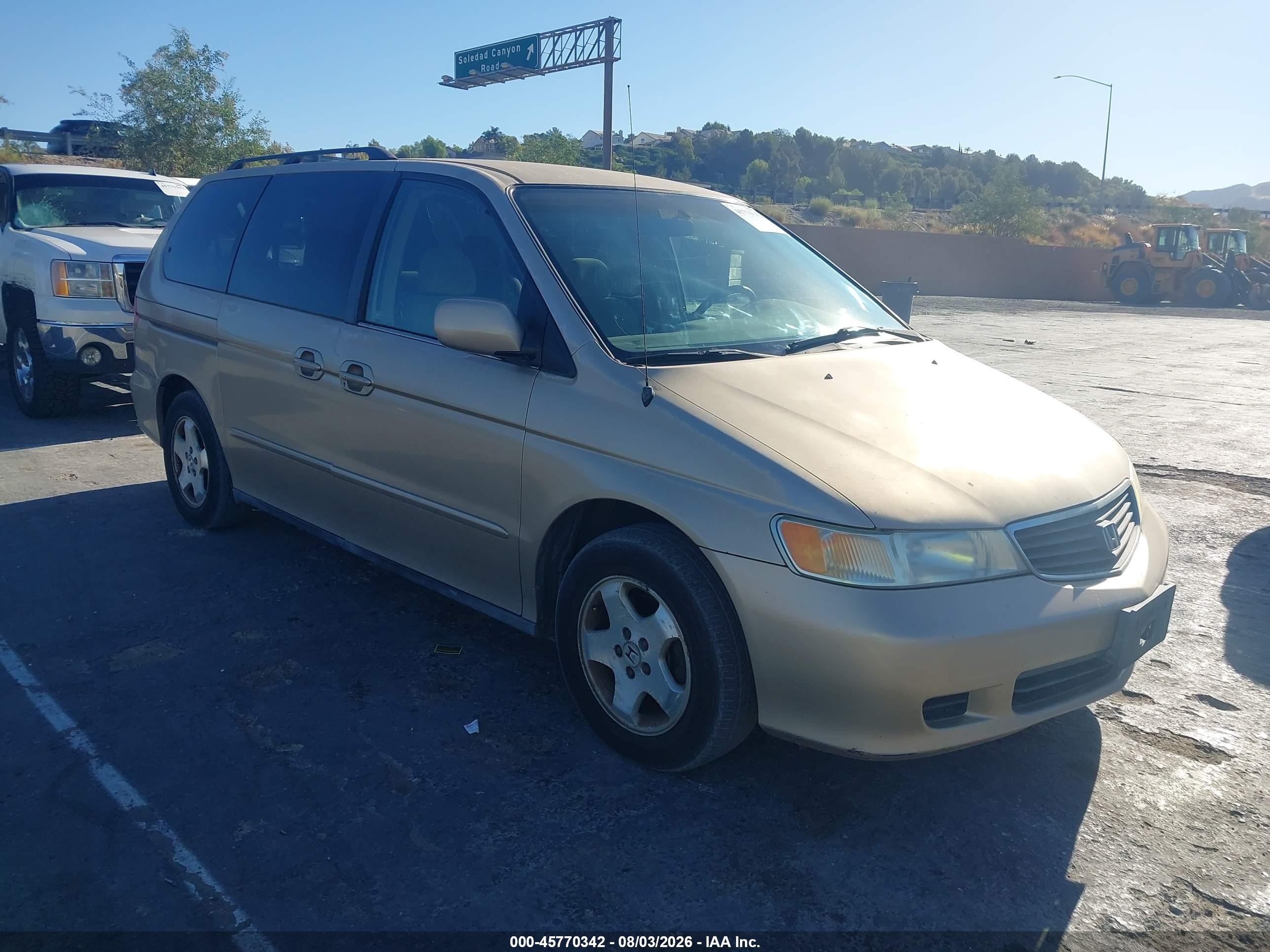 2001 Honda Odyssey EX, VIN 2HKRL18671H590781 — Normal wear
