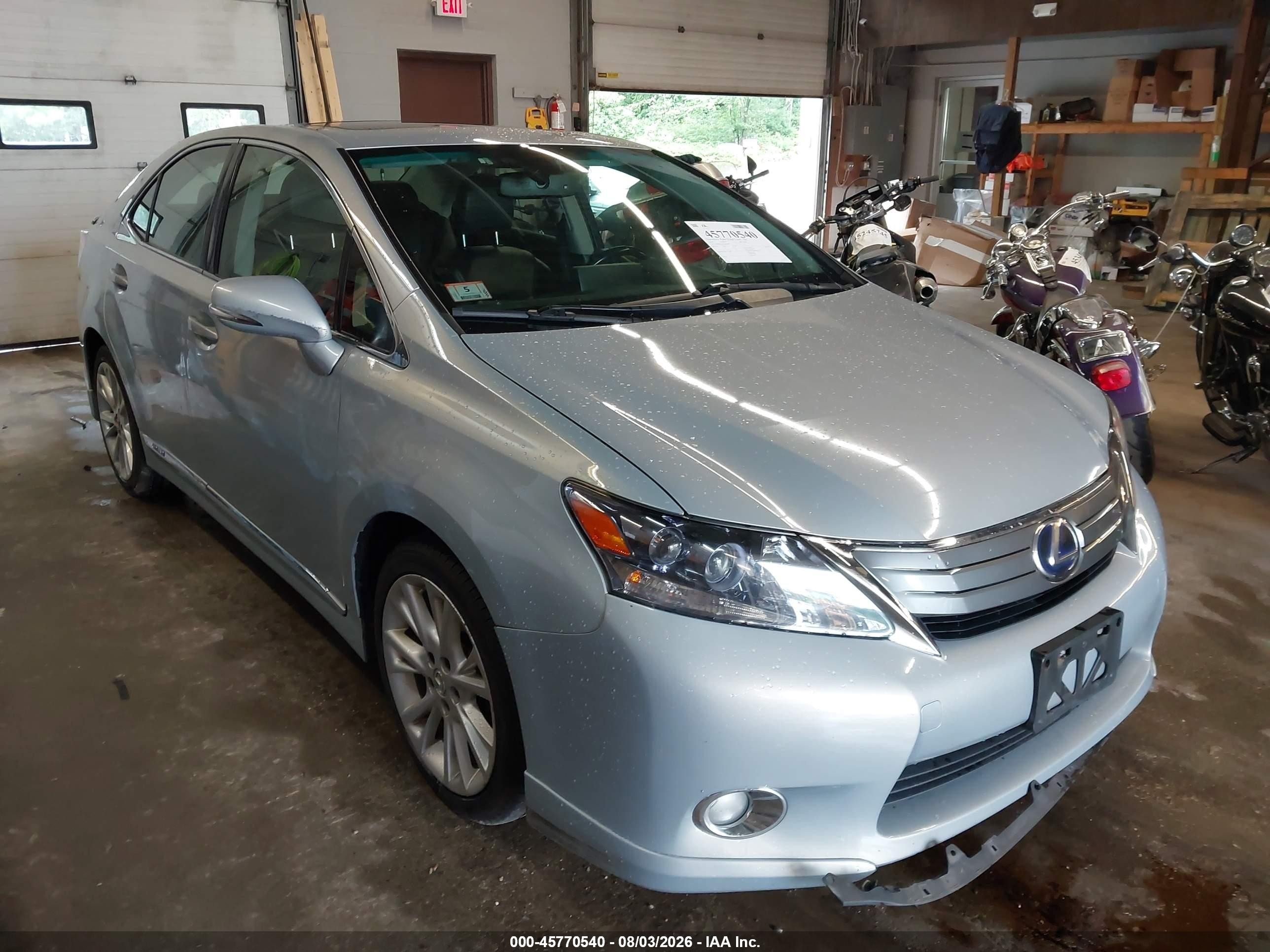 2010 Lexus HS 250h Premium, VIN JTHBB1BA9A2008830 — Not stated