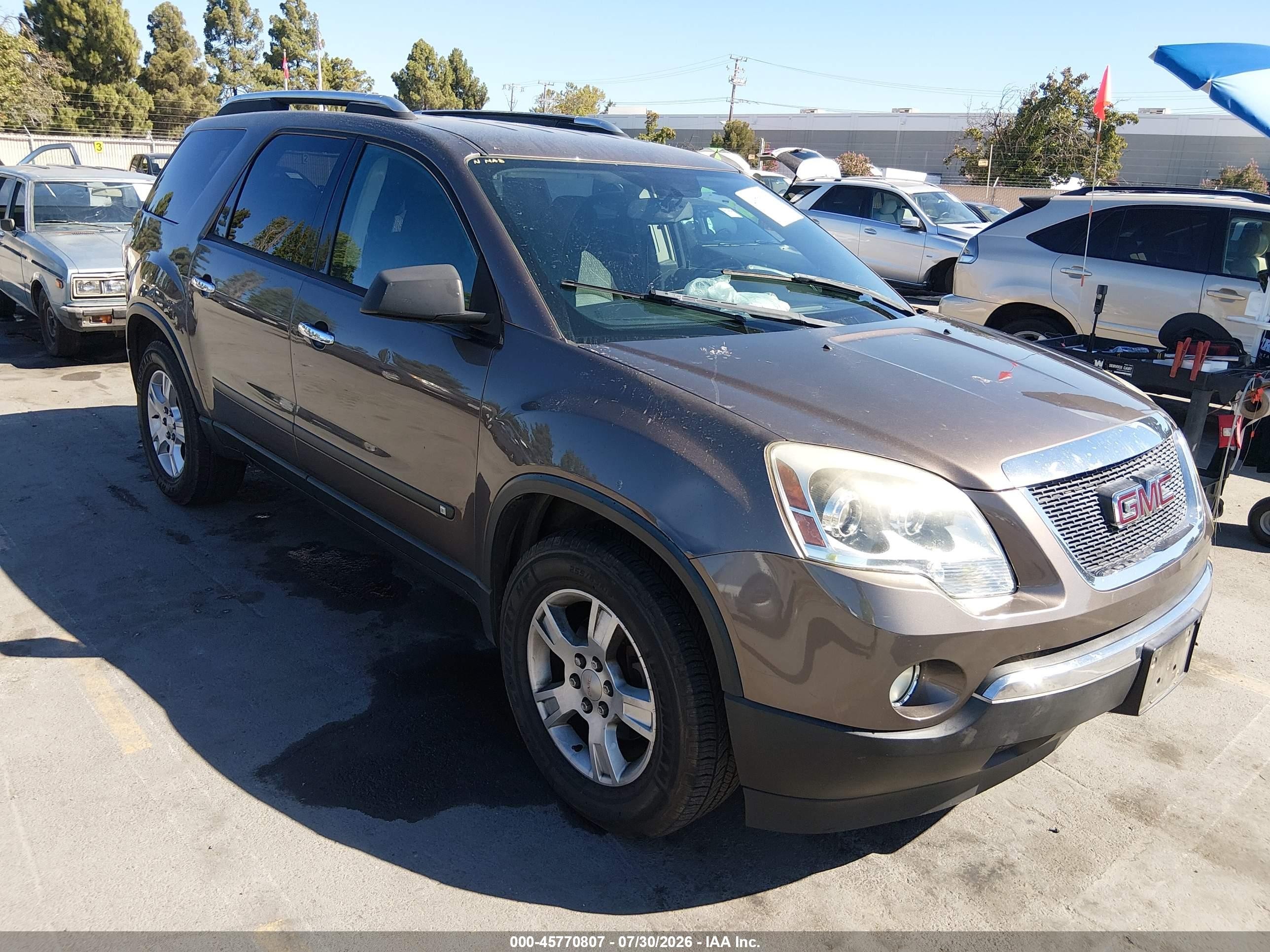 2009 GMC Acadia SLE1, VIN 1GKER13D19J181699 — Normal wear