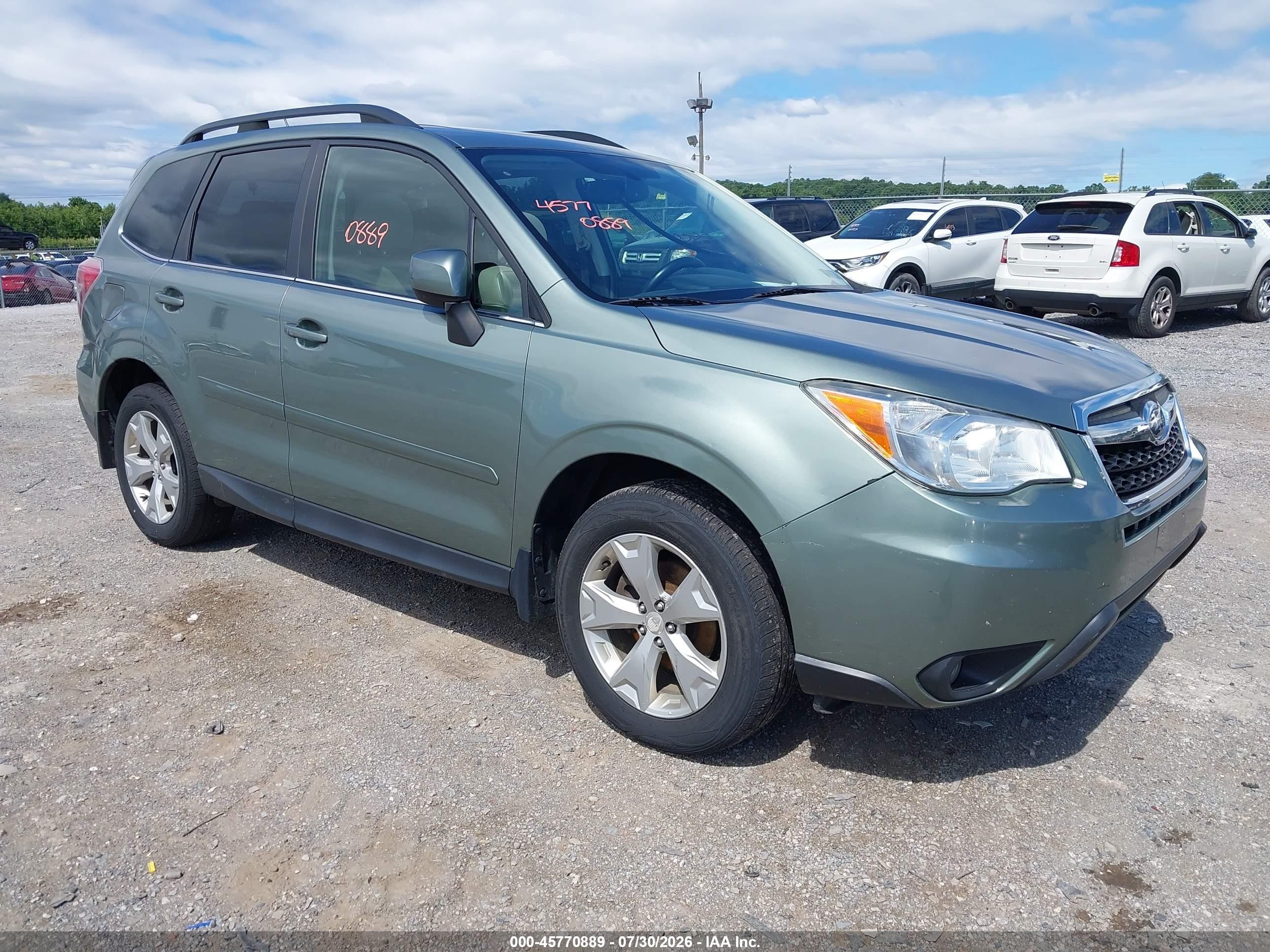 2014 Subaru Forester Limited, VIN JF2SJAJC3EH512611 — Normal wear
