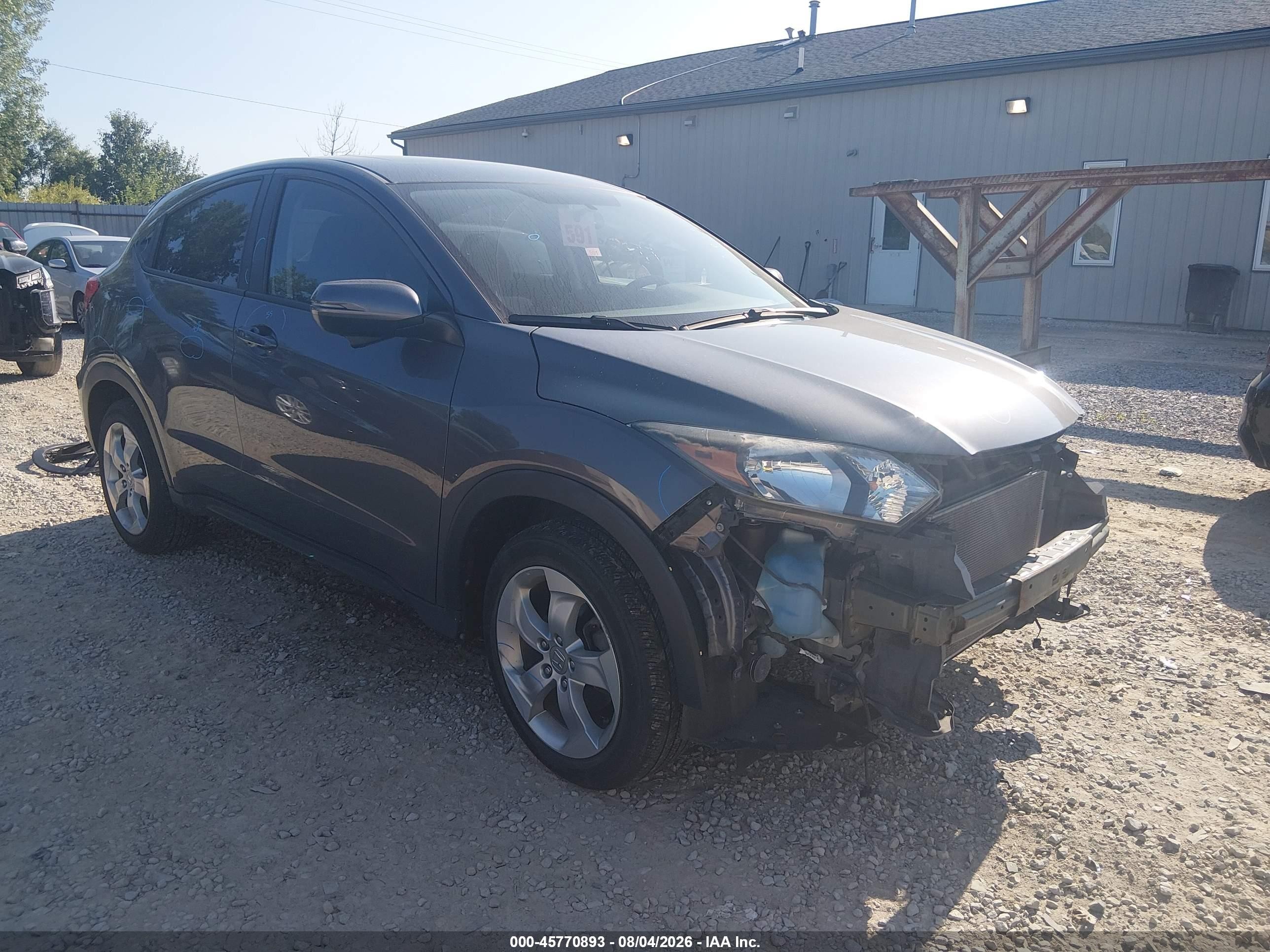 2016 Honda HR-V EX, VIN 3CZRU6H51GM742908 — Перед