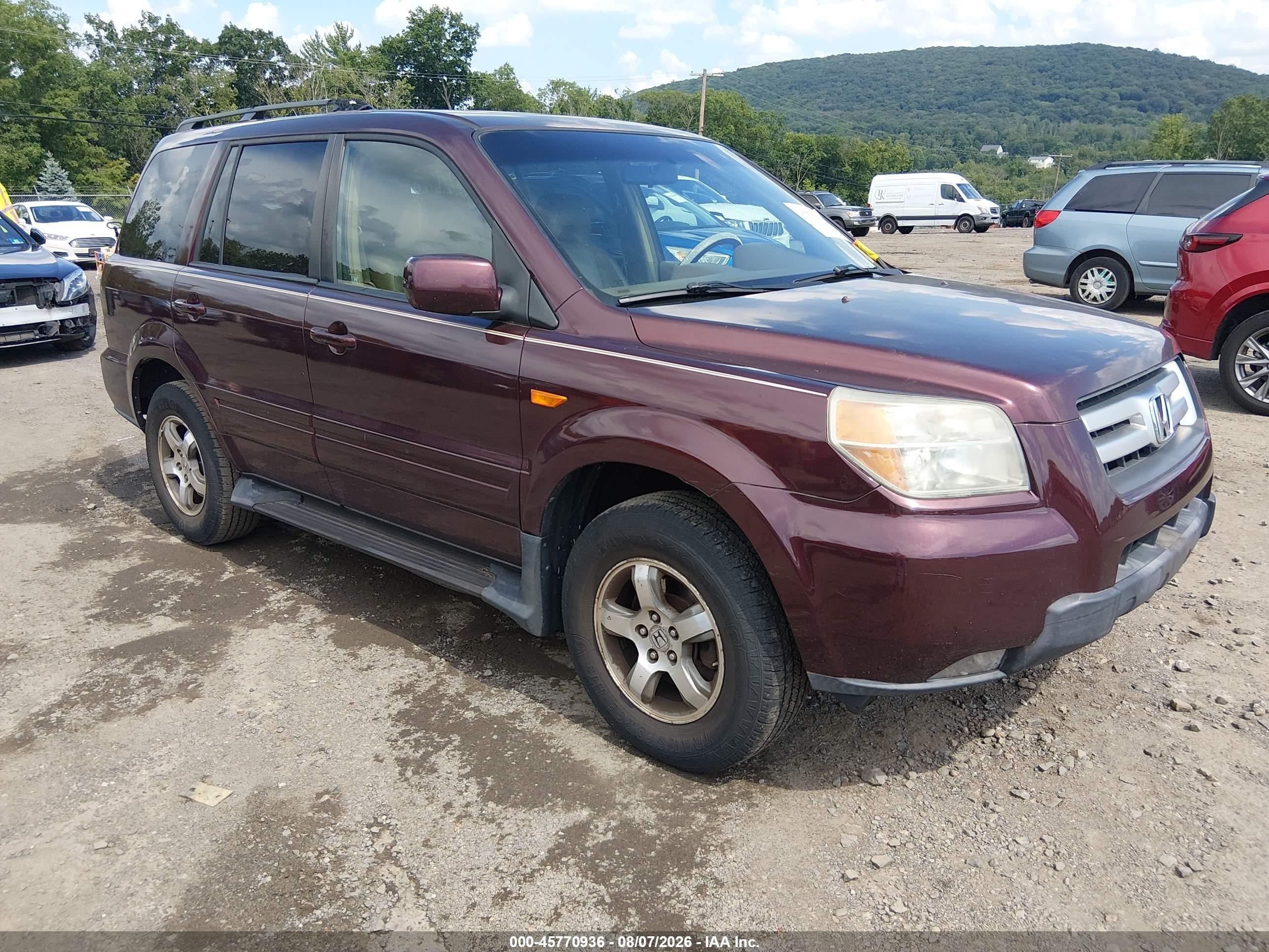 2008 Honda Pilot EX-L, VIN 5FNYF18758B010707 — Обычный износ