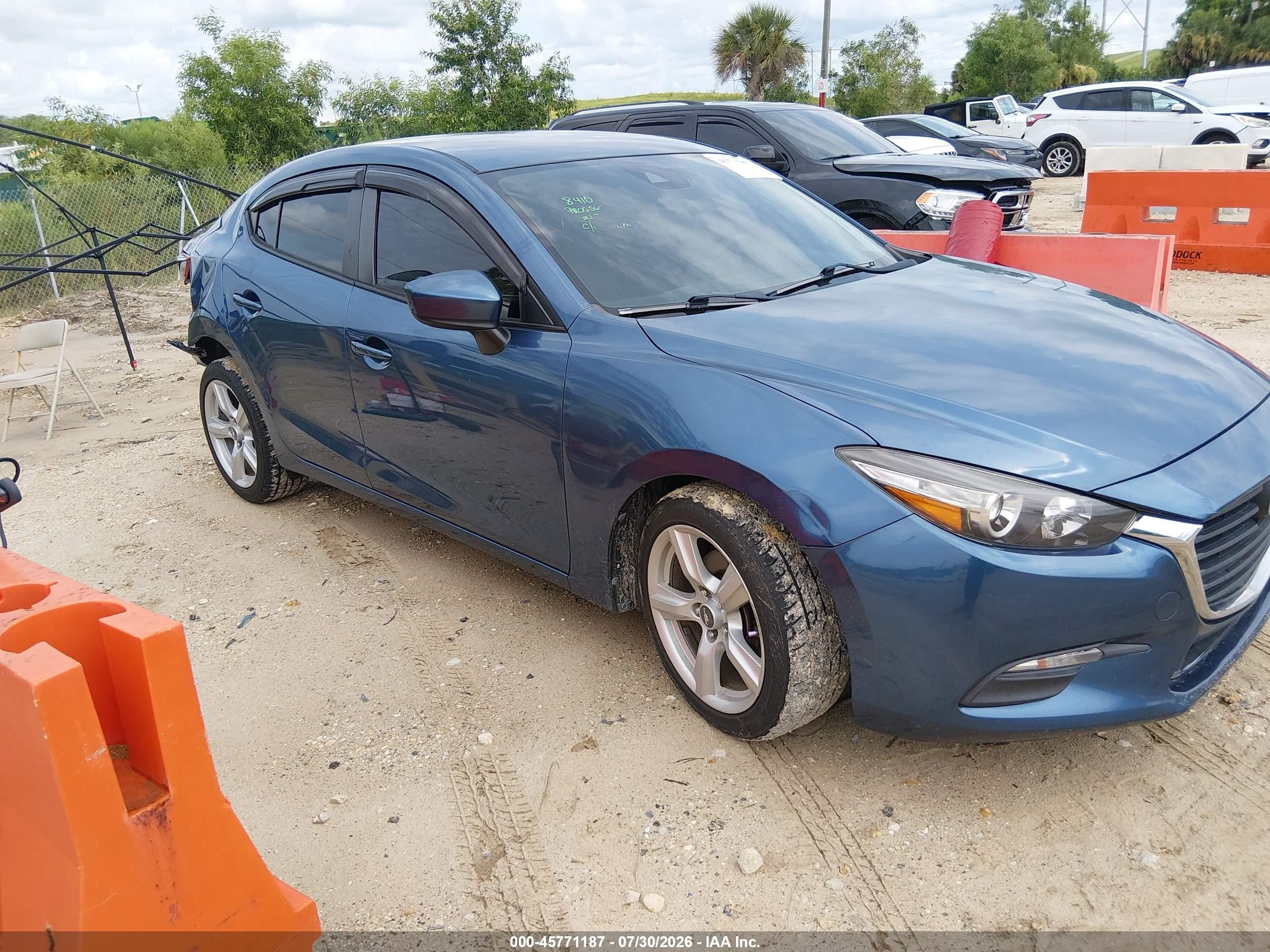 2018 Mazda 3 Sport, VIN 3MZBN1U74JM259593 — Rear end
