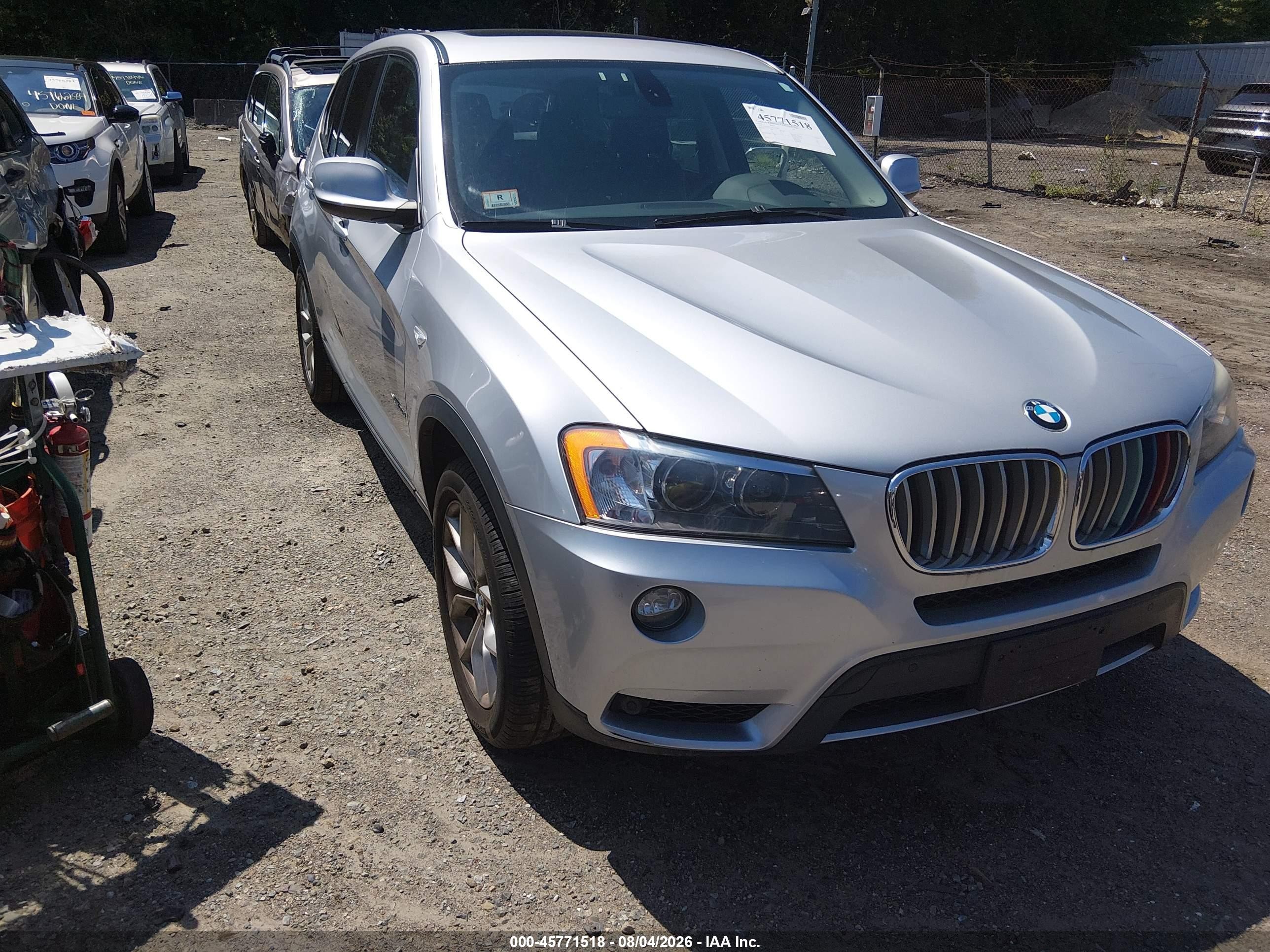 2012 BMW X3 35i, VIN 5UXWX7C52CL736493 — Зад