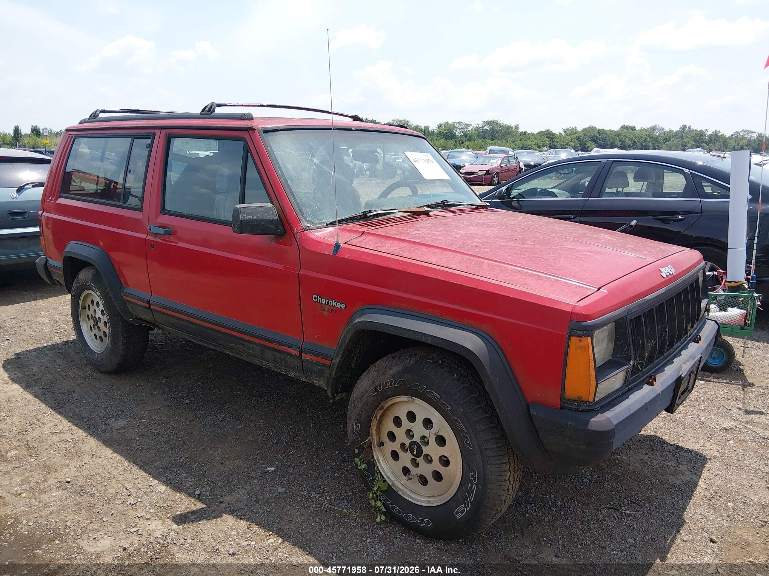 1993 Jeep Cherokee Sport, VIN 1J4FJ67S9PL589697 — Normal wear