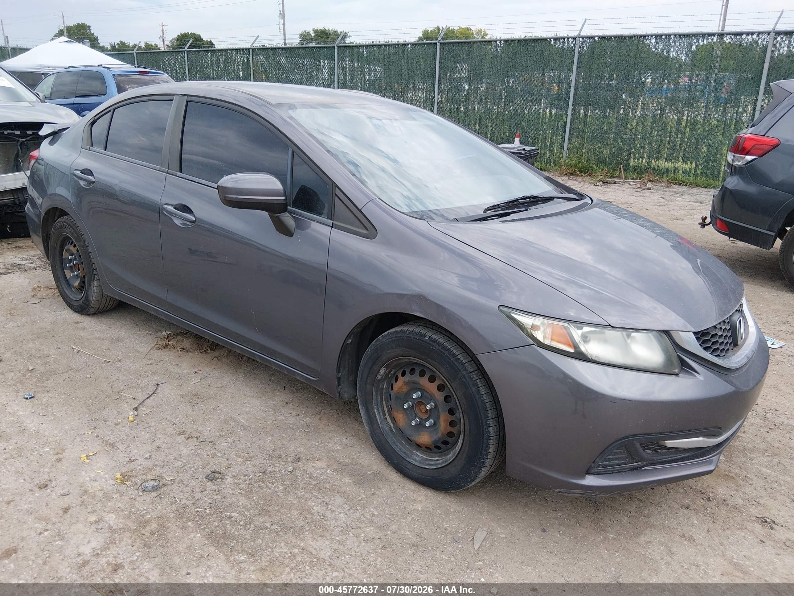 2014 Honda Civic LX, VIN 2HGFB2F52EH521714 — Обычный износ