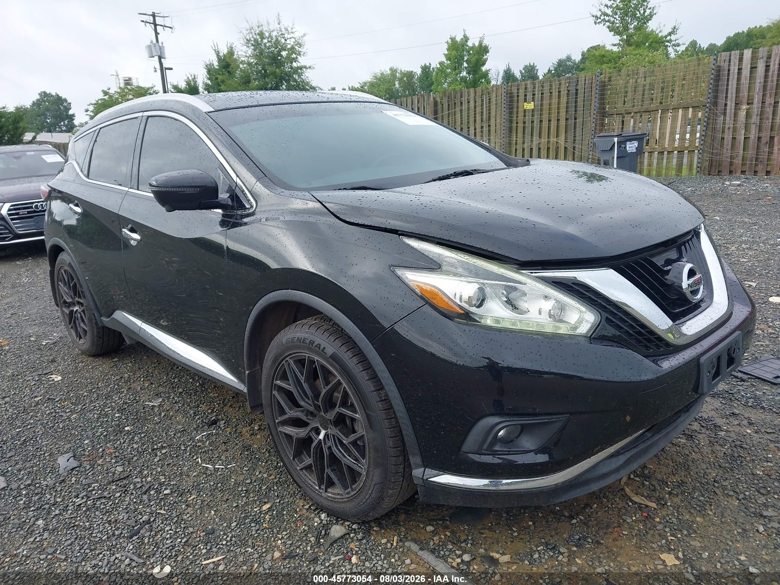 2016 Nissan Murano Platinum, VIN 5N1AZ2MG1GN144601 — Normal wear