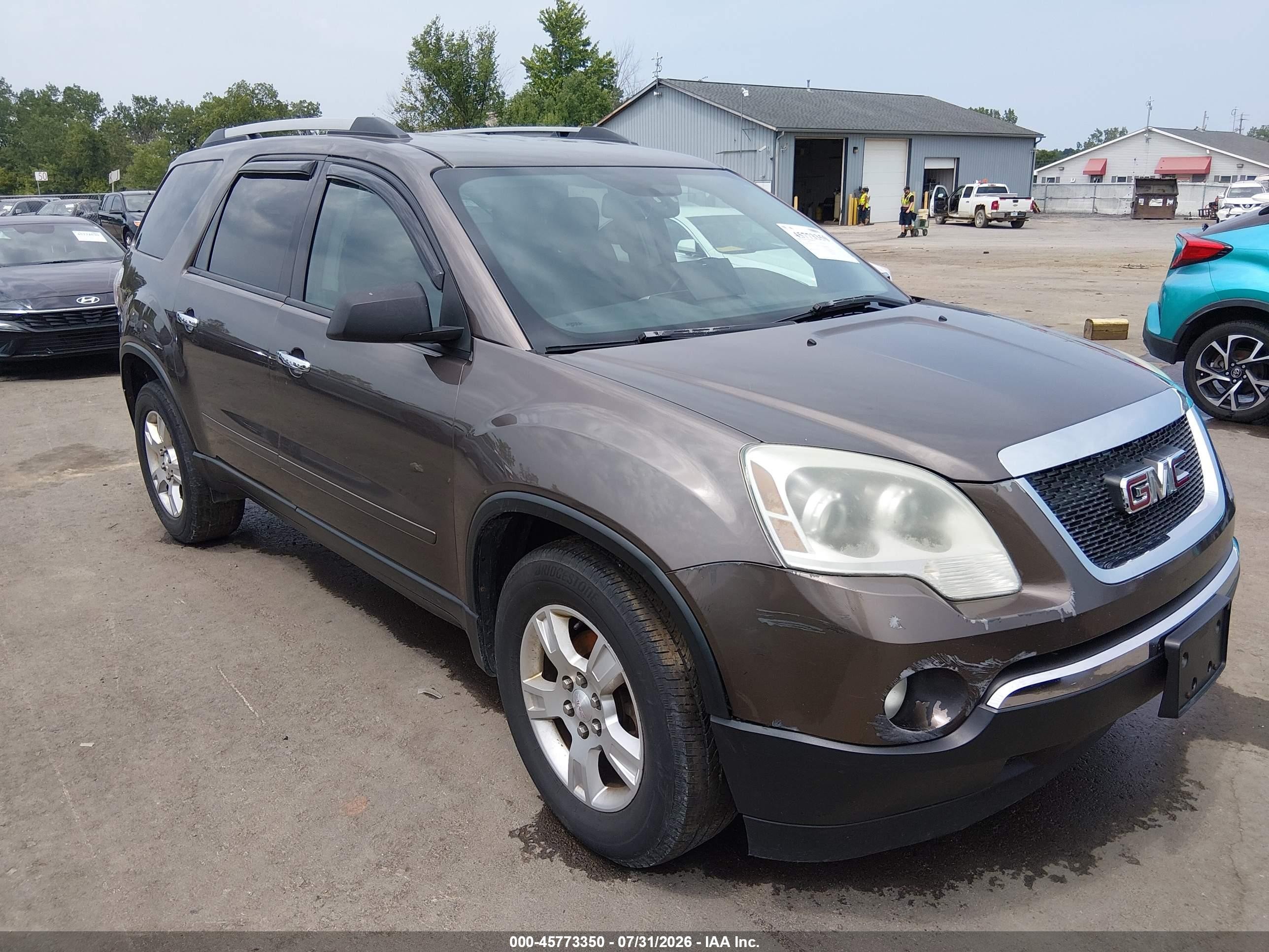 2011 GMC Acadia SLE, VIN 1GKKRPED7BJ210549 — Град