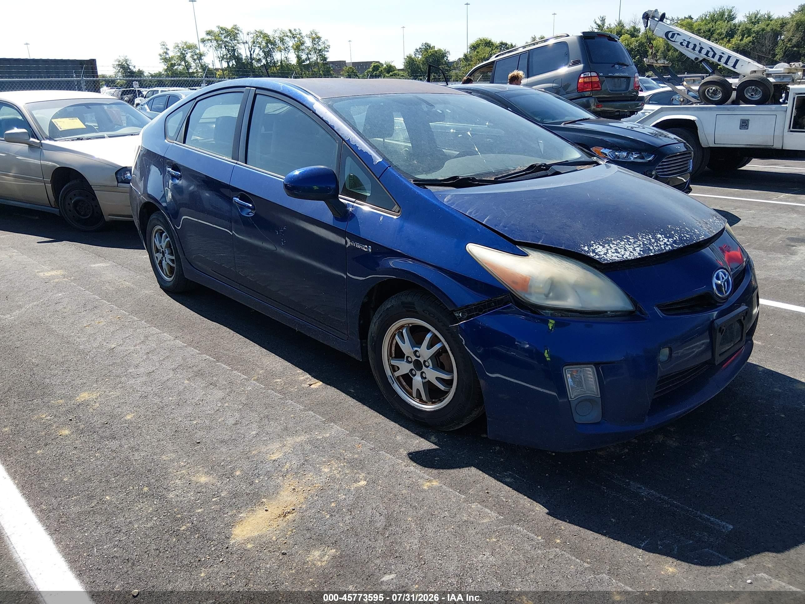2010 Toyota Prius III, VIN JTDKN3DU9A1007419 — Normal wear