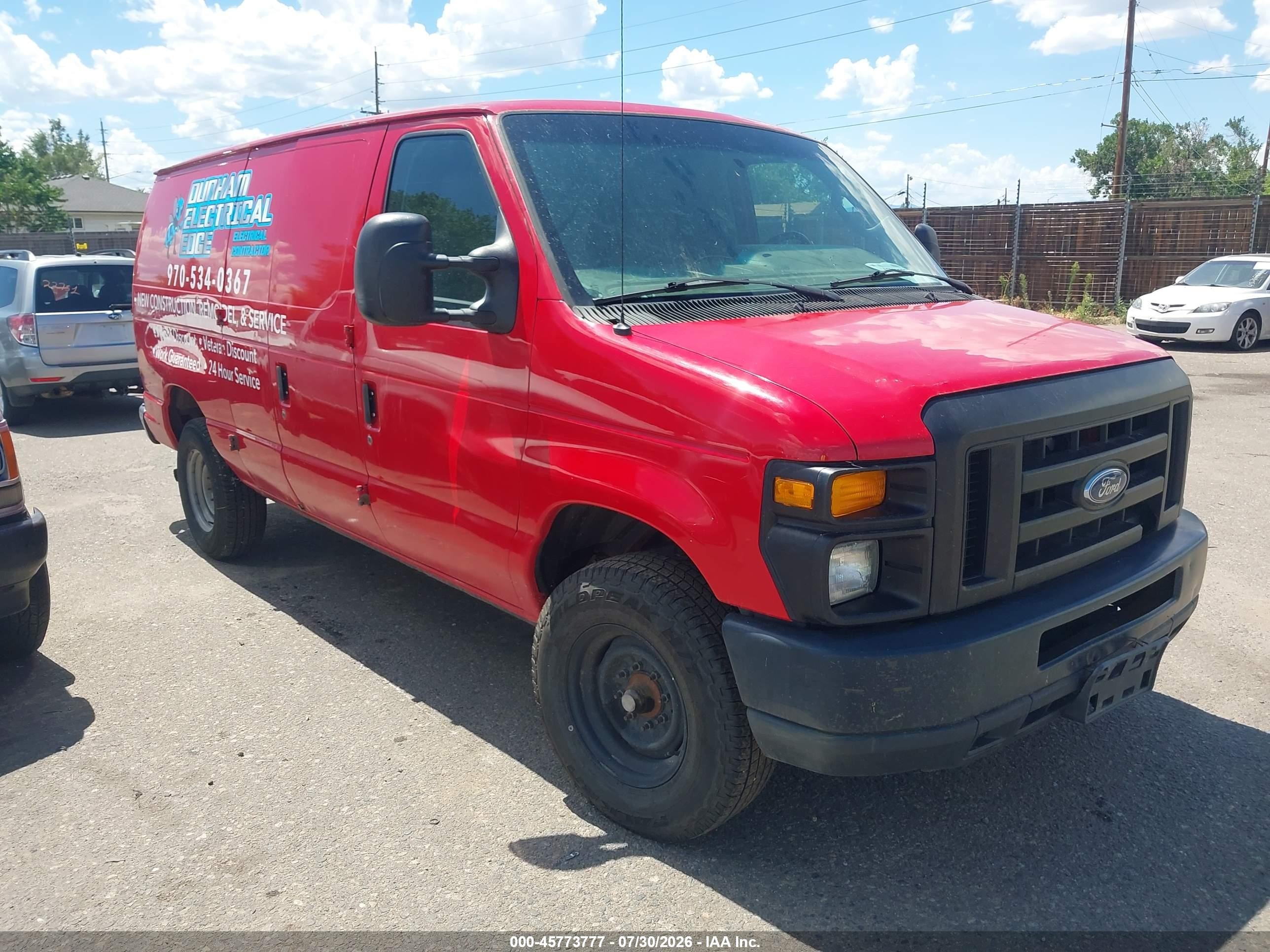 2011 Ford Econoline Cargo Commercial, VIN 1FTSE3EL2BDB13605 — Normal wear