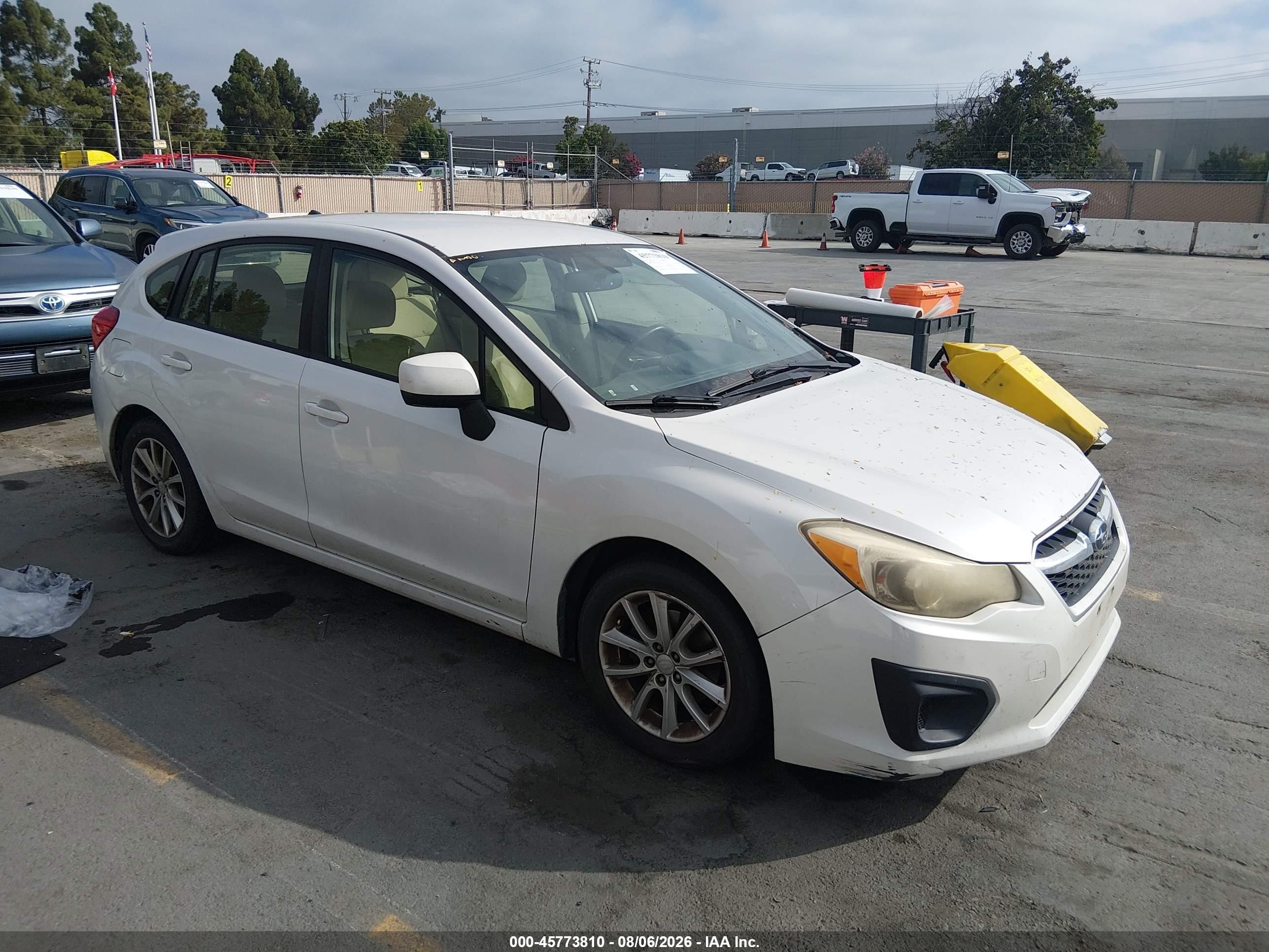 2012 Subaru Impreza Premium, VIN JF1GPAC62CH232563 — Normal wear