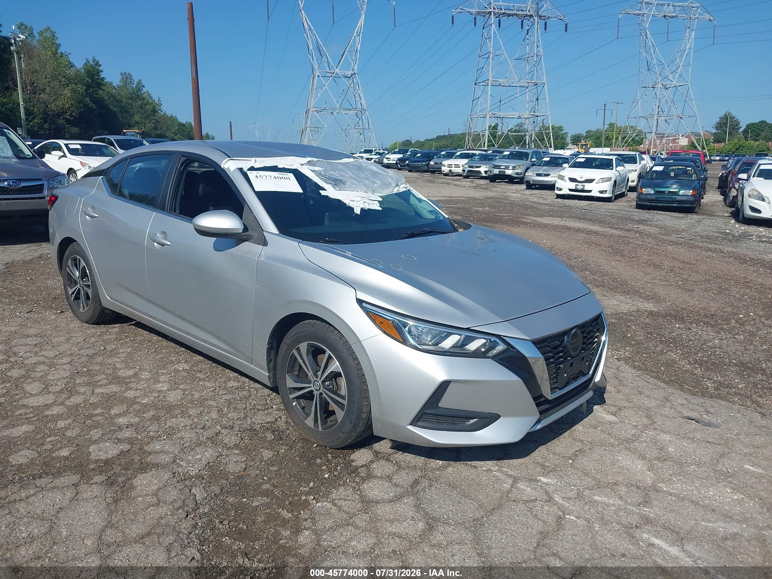 2021 Nissan Sentra SV, VIN 3N1AB8CV7MY294435 — Roof