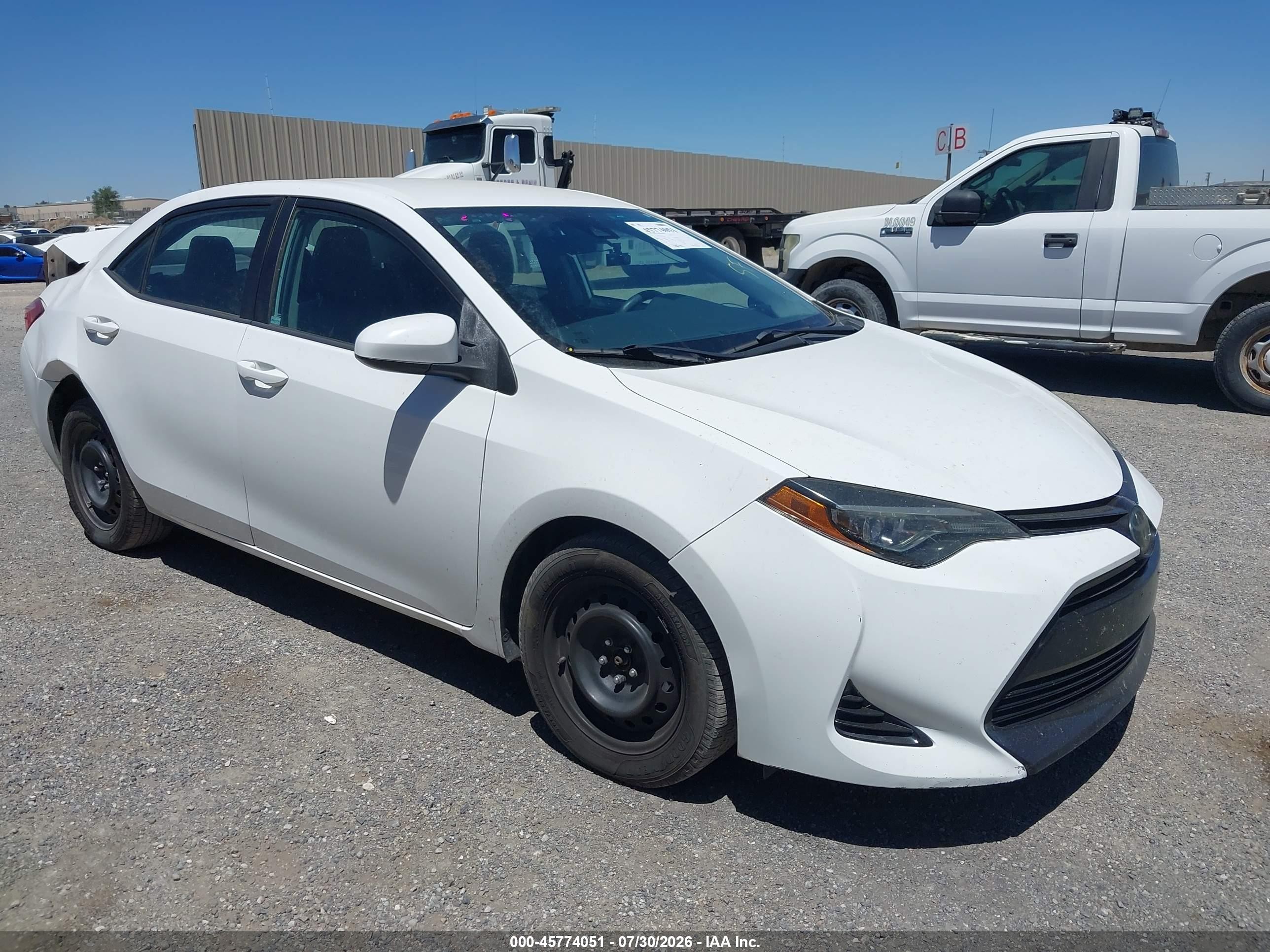 2017 Toyota Corolla LE, VIN 2T1BURHE0HC912968 — Rear end