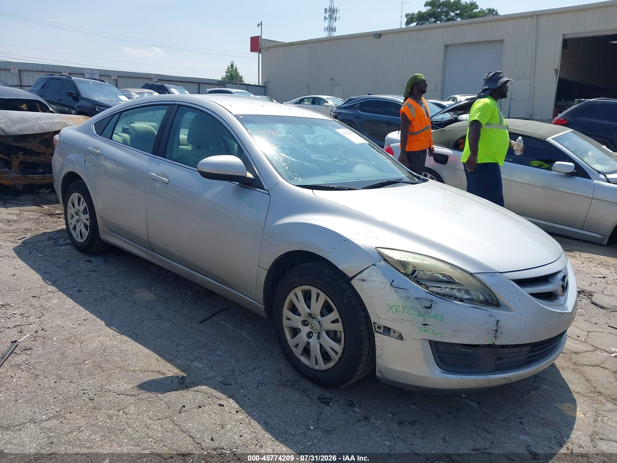 2010 Mazda 6 i Sport, VIN 1YVHZ8BH9A5M21840 — Front end
