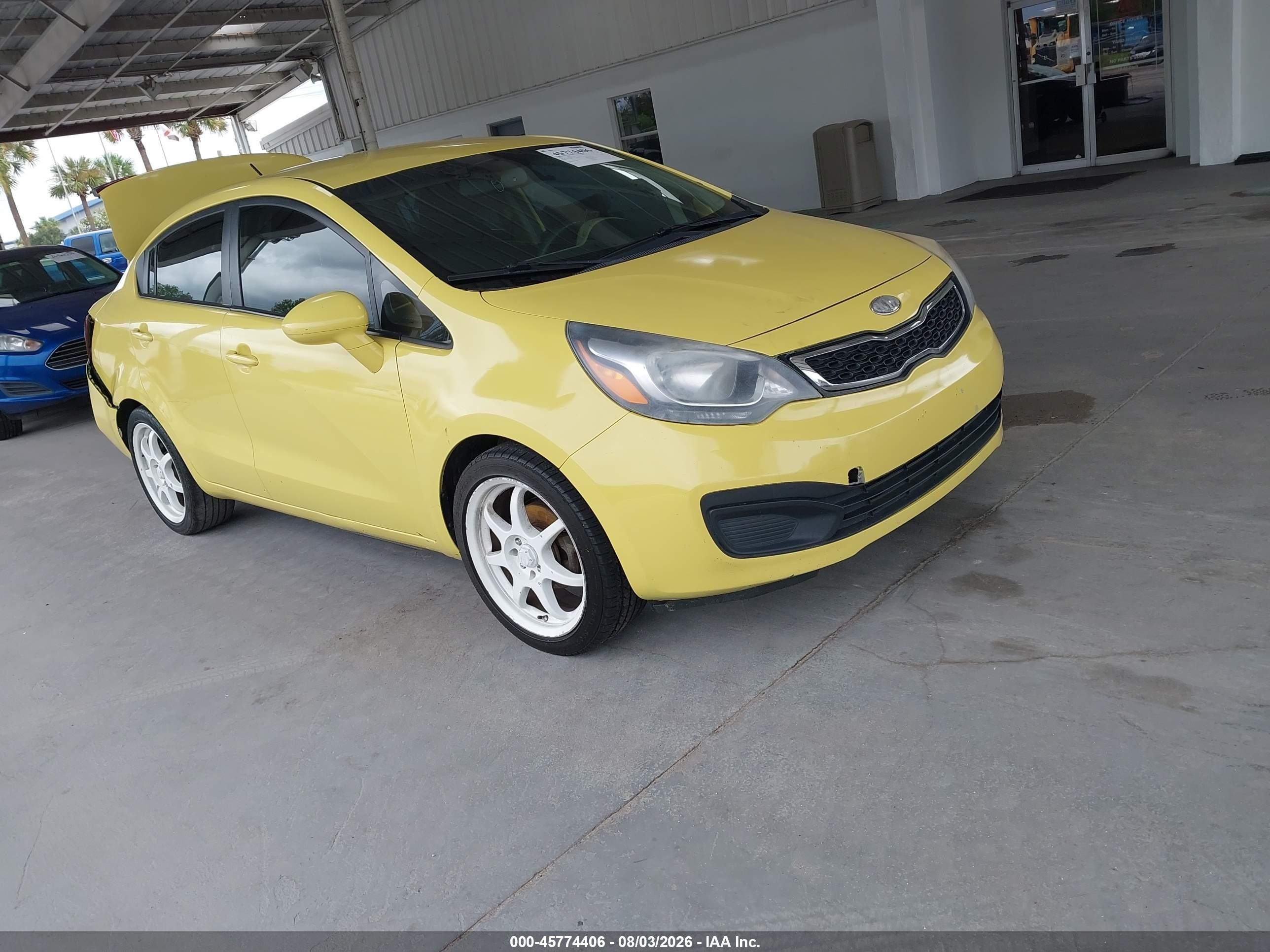 2016 Kia Rio LX, VIN KNADM4A35G6592442 — Rear end