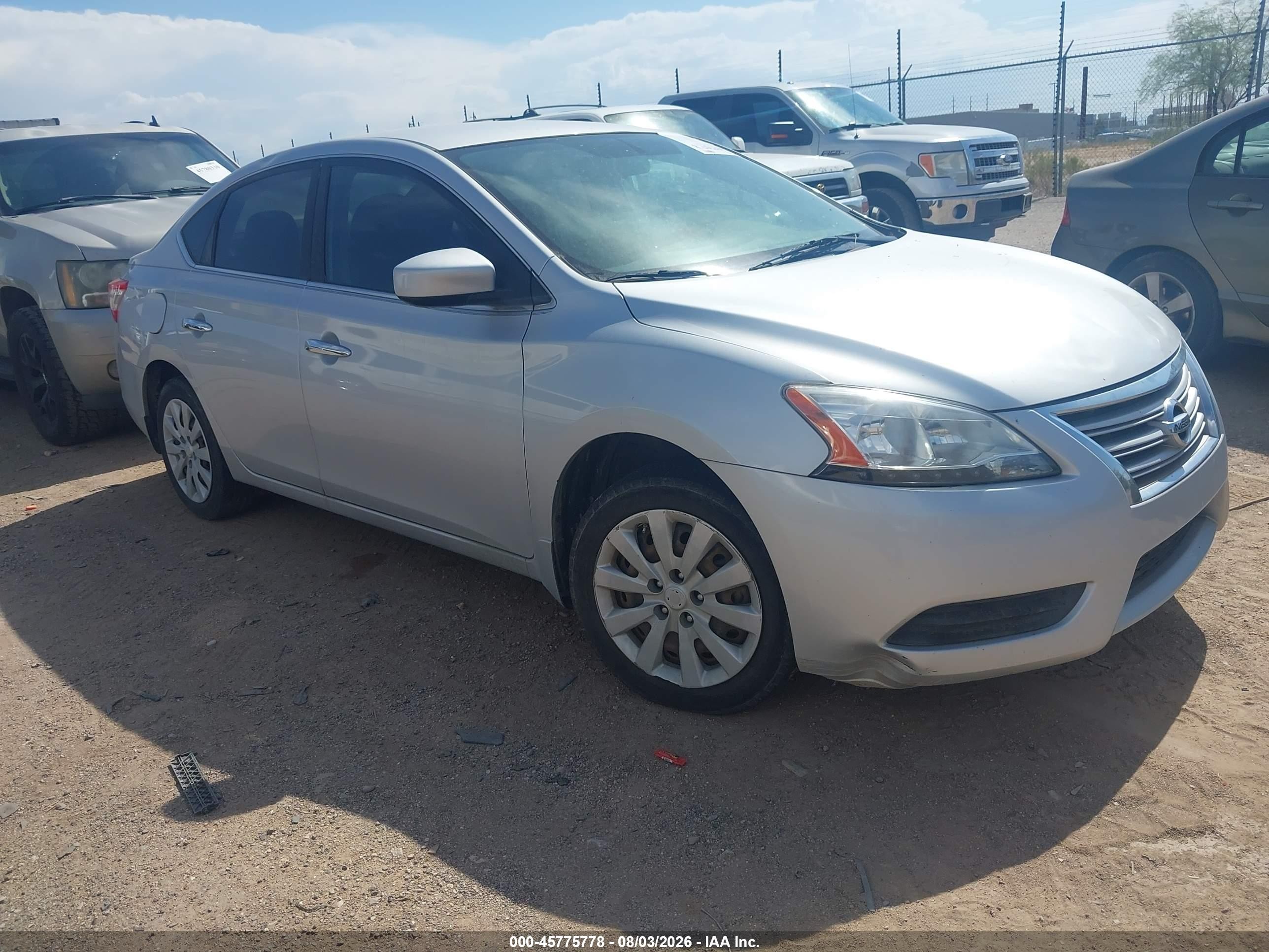 2014 Nissan Sentra S, VIN 3N1AB7AP7EL679183 — Normal wear