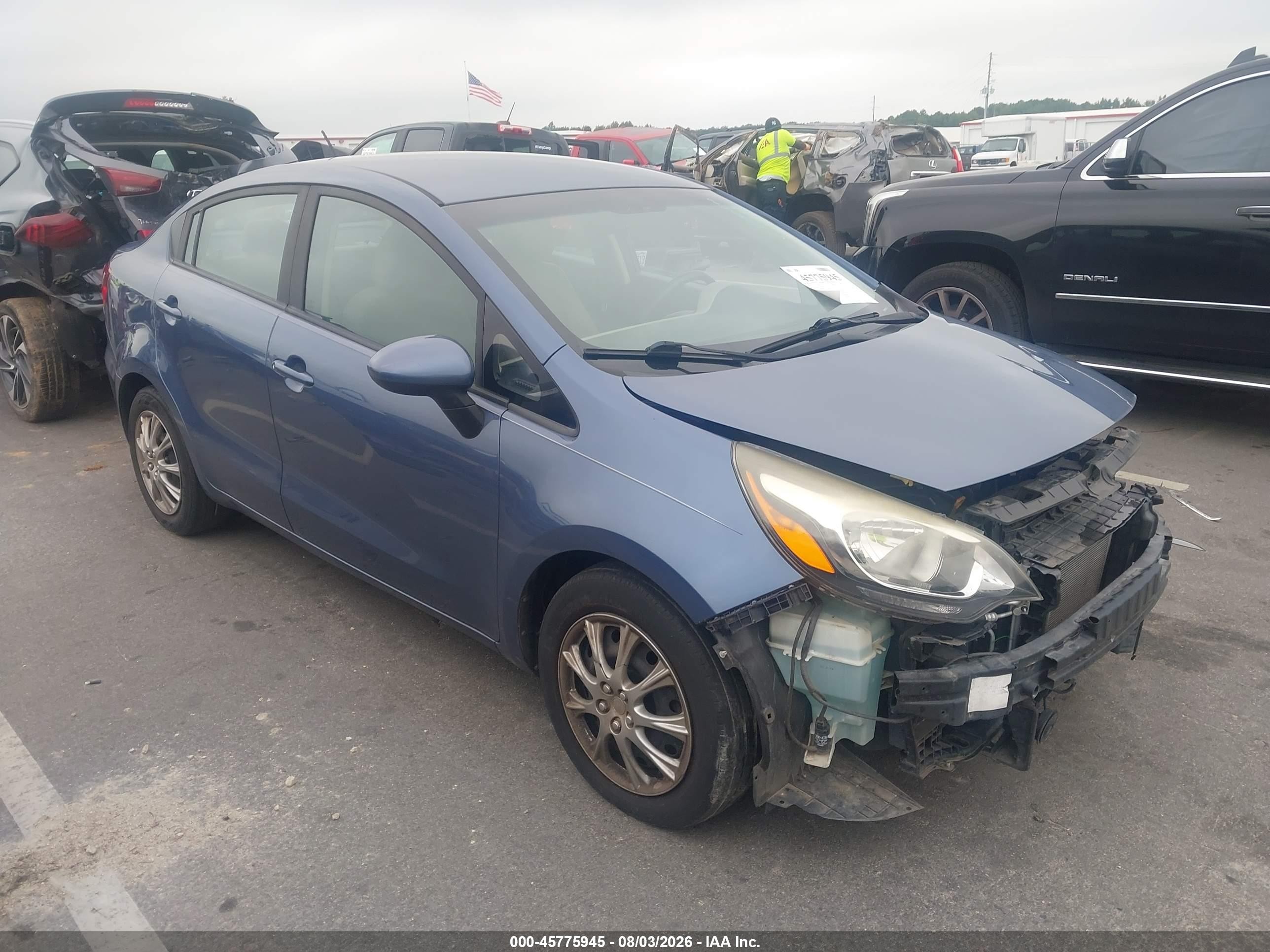 2016 Kia Rio LX, VIN KNADM4A31G6686382 — Front end