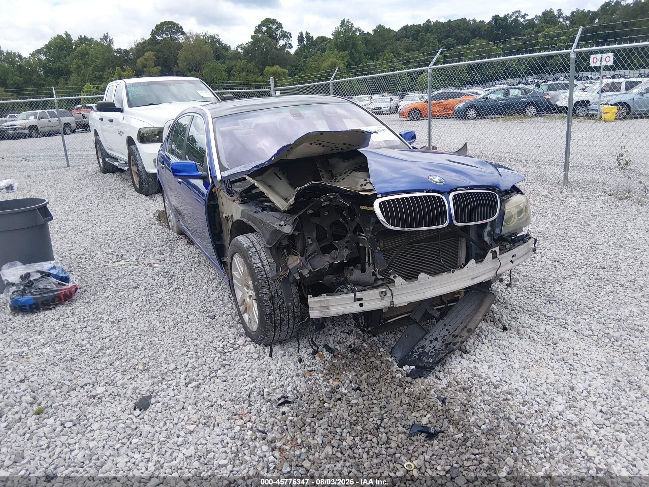 2008 BMW 7 Series 750Li, VIN WBAHN83558DT78150 — Front end