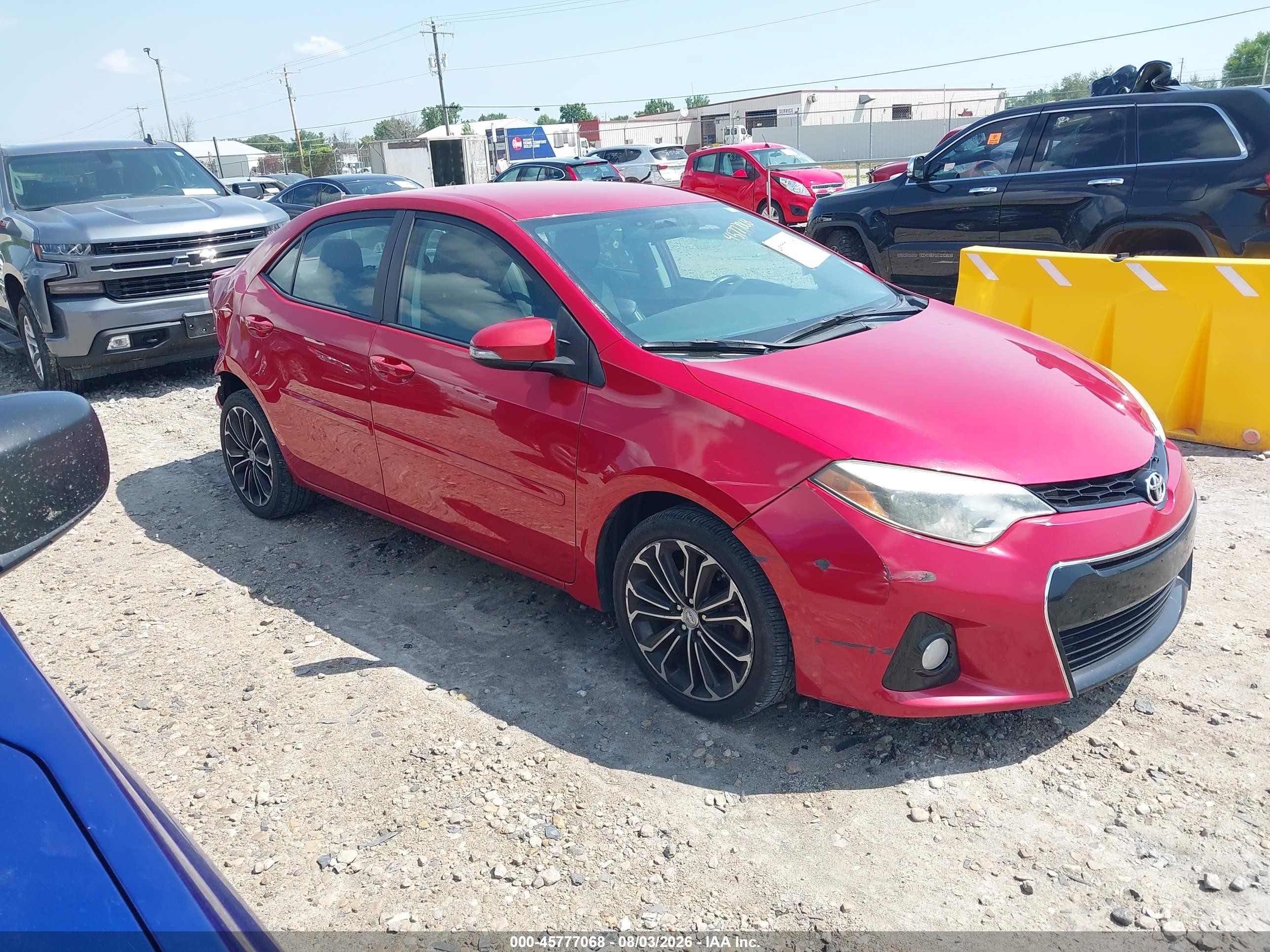2015 Toyota Corolla LE, VIN 2T1BURHE3FC245309 — Rear end