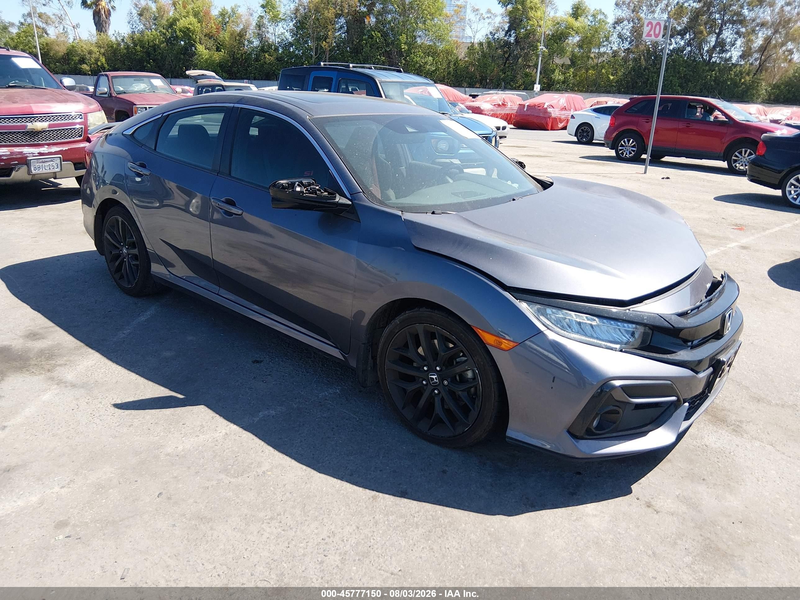 2020 Honda Civic Si, VIN 2HGFC1E53LH706571 — Front end