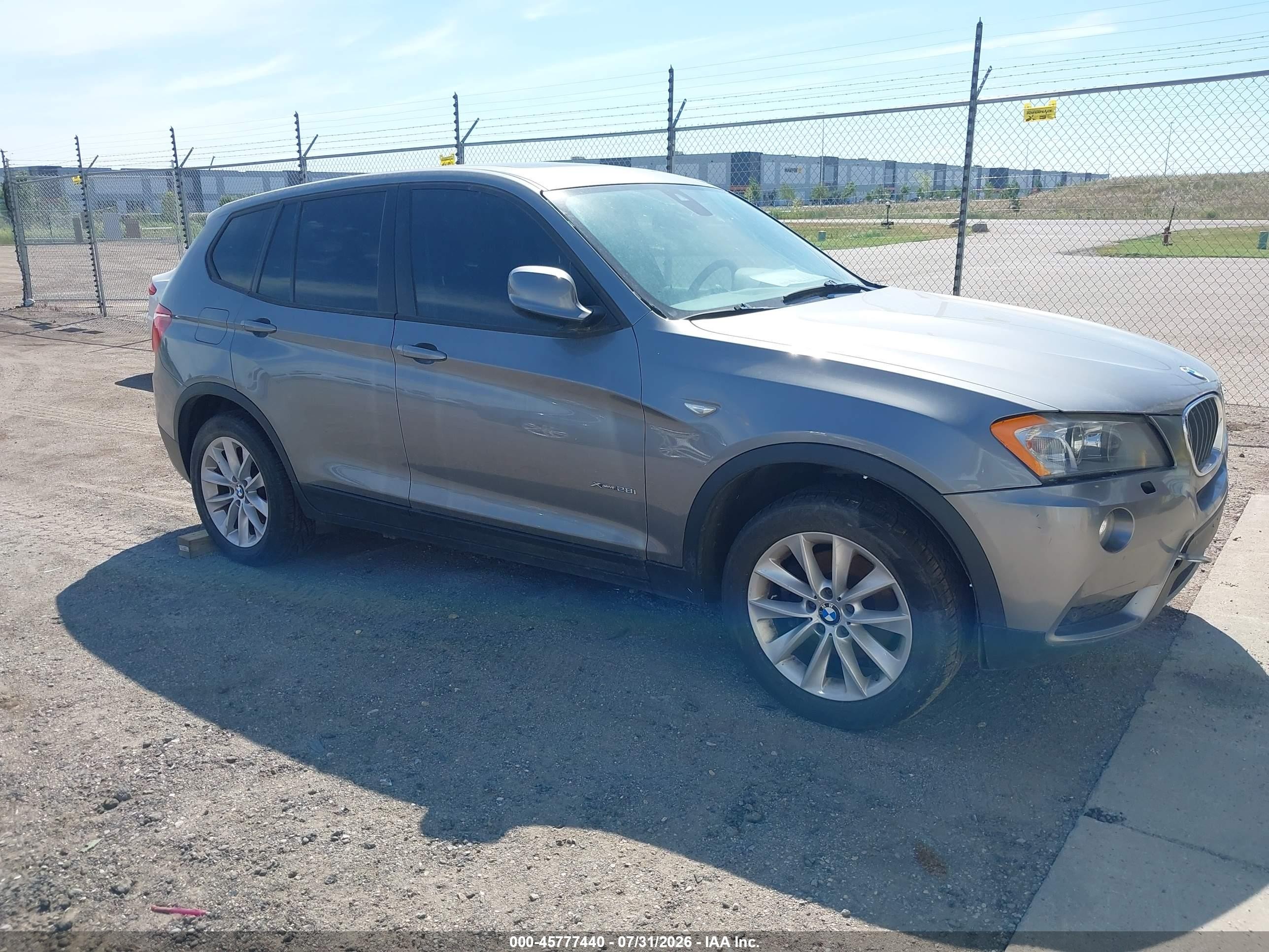 2013 BMW X3 xDrive28i, VIN 5UXWX9C53D0A13558 — Not stated