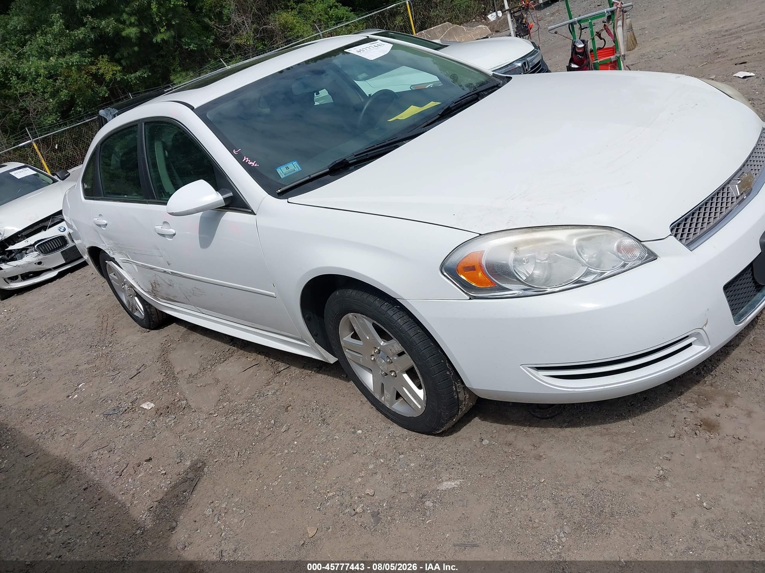 2012 Chevrolet Impala LT Fleet, VIN 2G1WG5E36C1222842 — Rear end