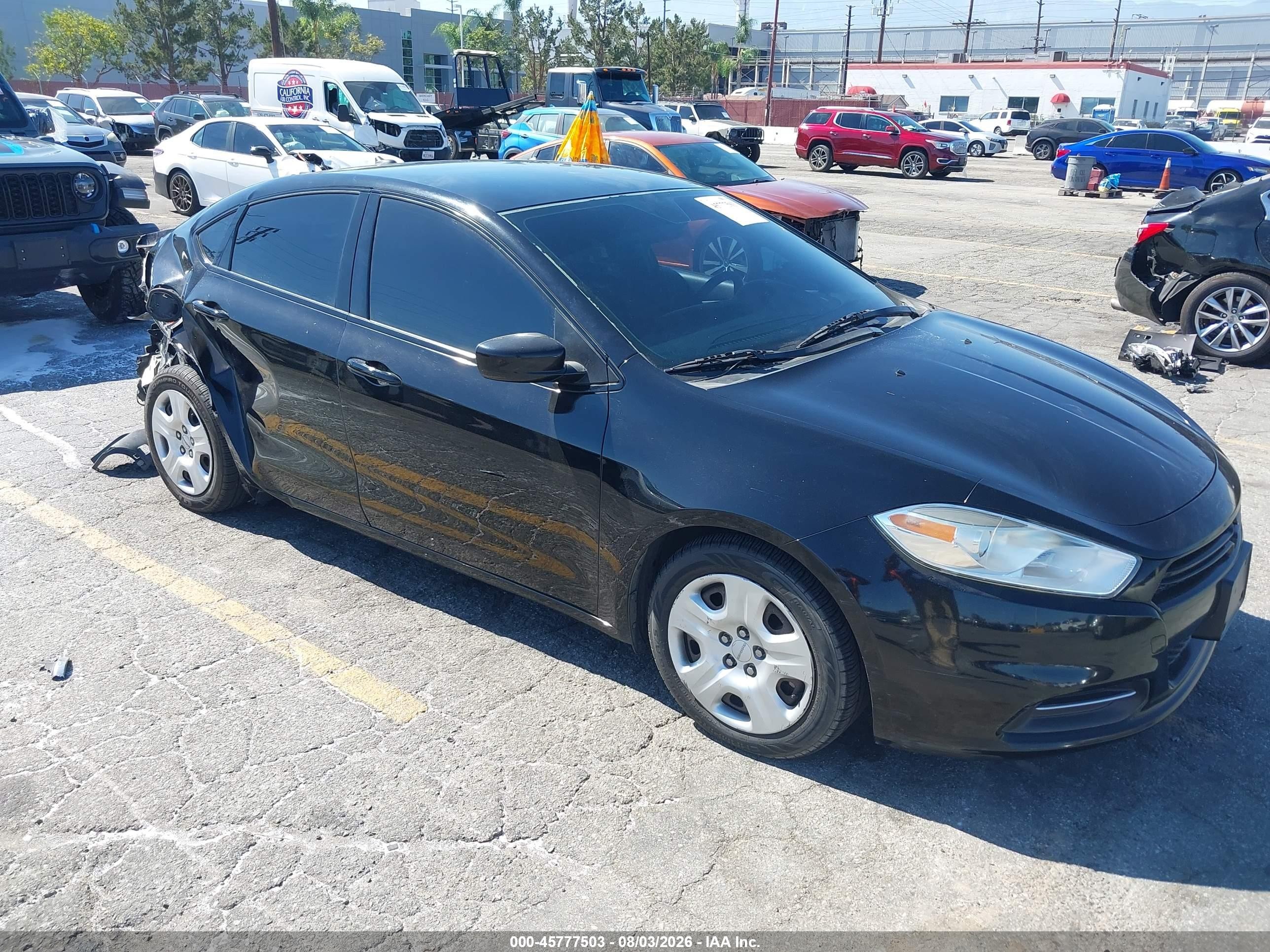 2015 Dodge Dart SE, VIN 1C3CDFAA0FD407429 — Rear end