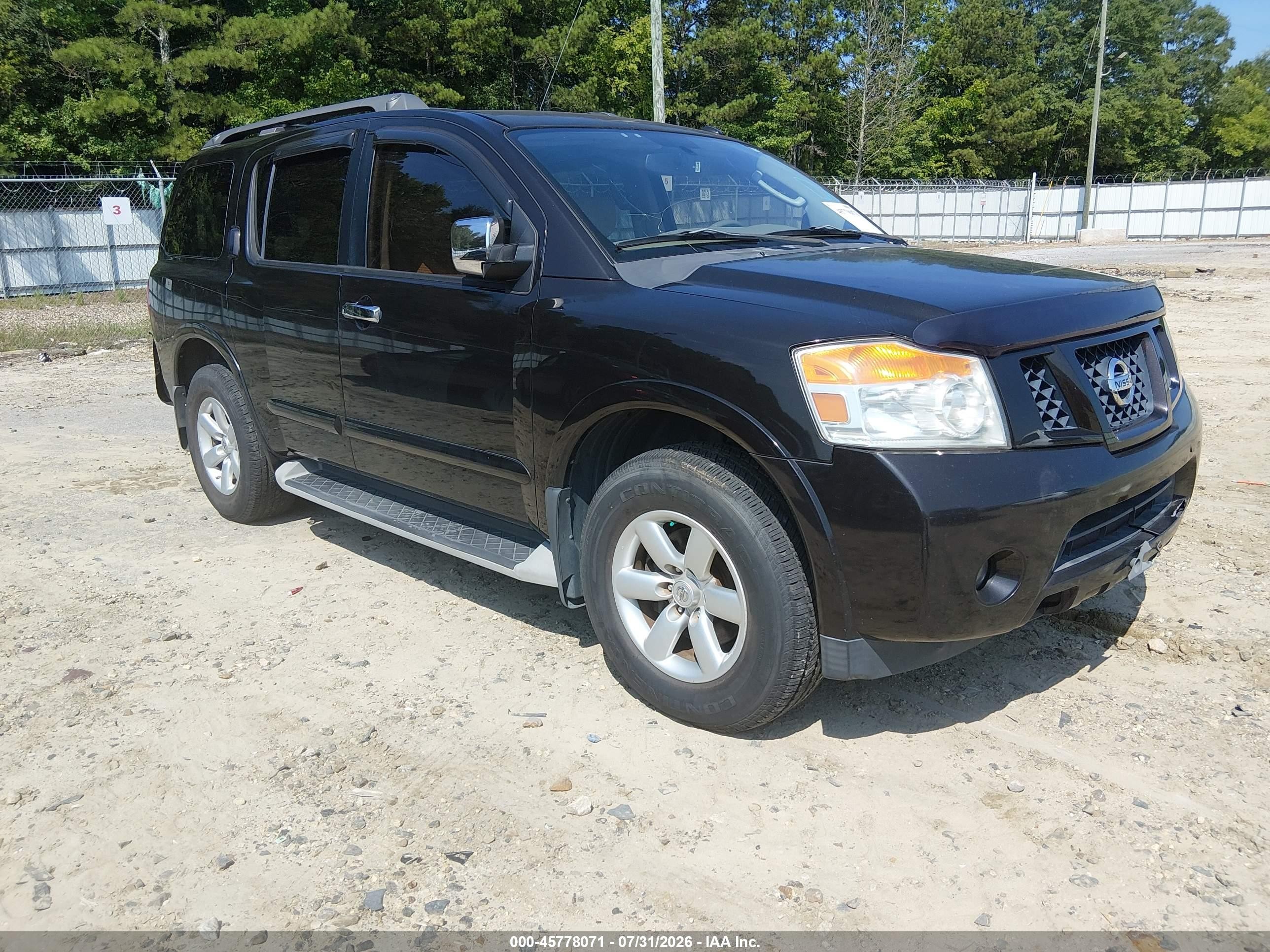 2012 Nissan Armada Platinum, VIN 5N1BA0NC3CN603973 — Rear end