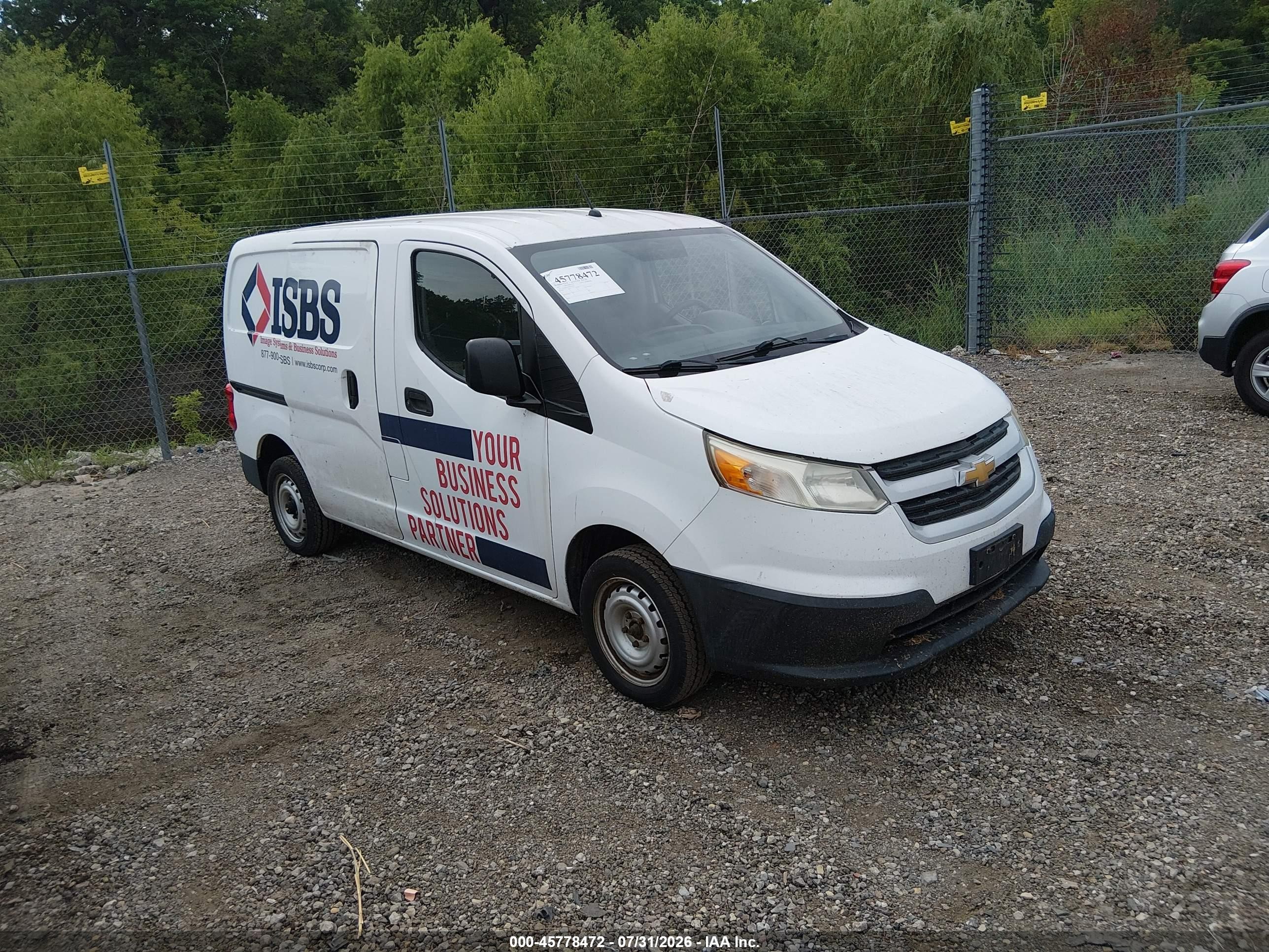 2015 Chevrolet City Express Cargo LS, VIN 3N63M0YN7FK714014 — Normal wear