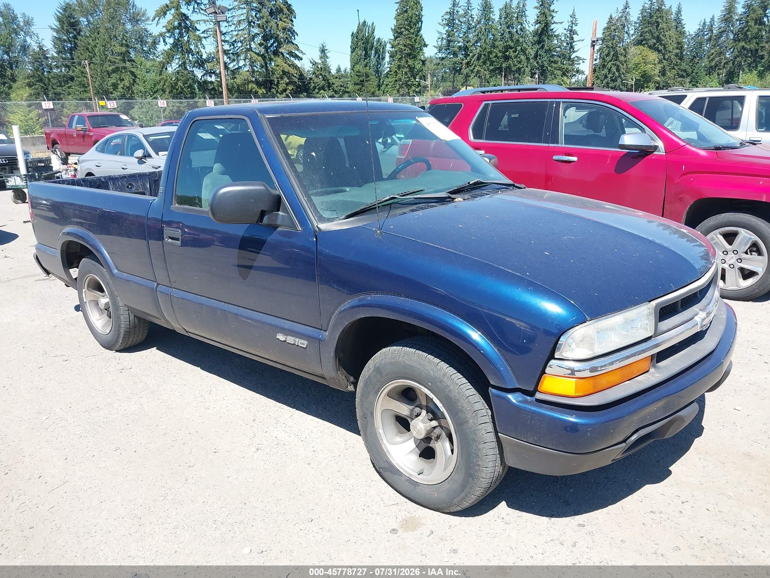 2002 Chevrolet S-10 LS, VIN 1GCCS145628104466 — Обычный износ