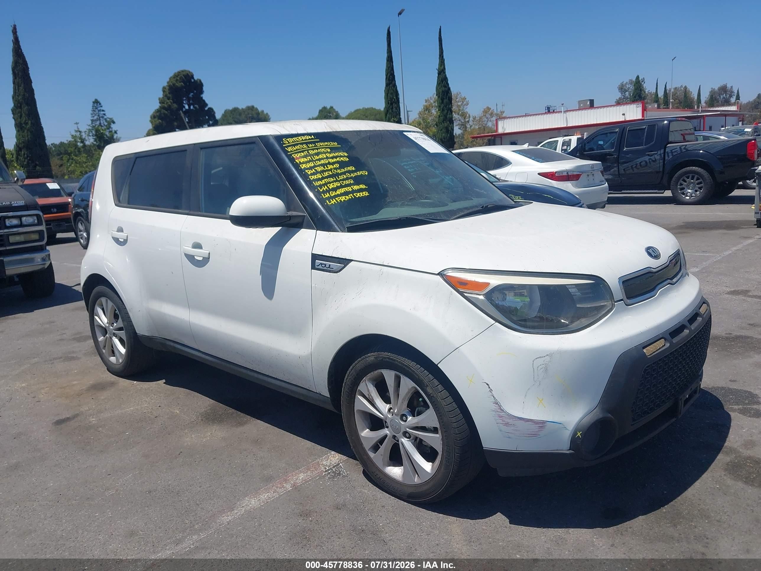 2015 Kia Soul +, VIN KNDJP3A56F7159634 — Theft recovery