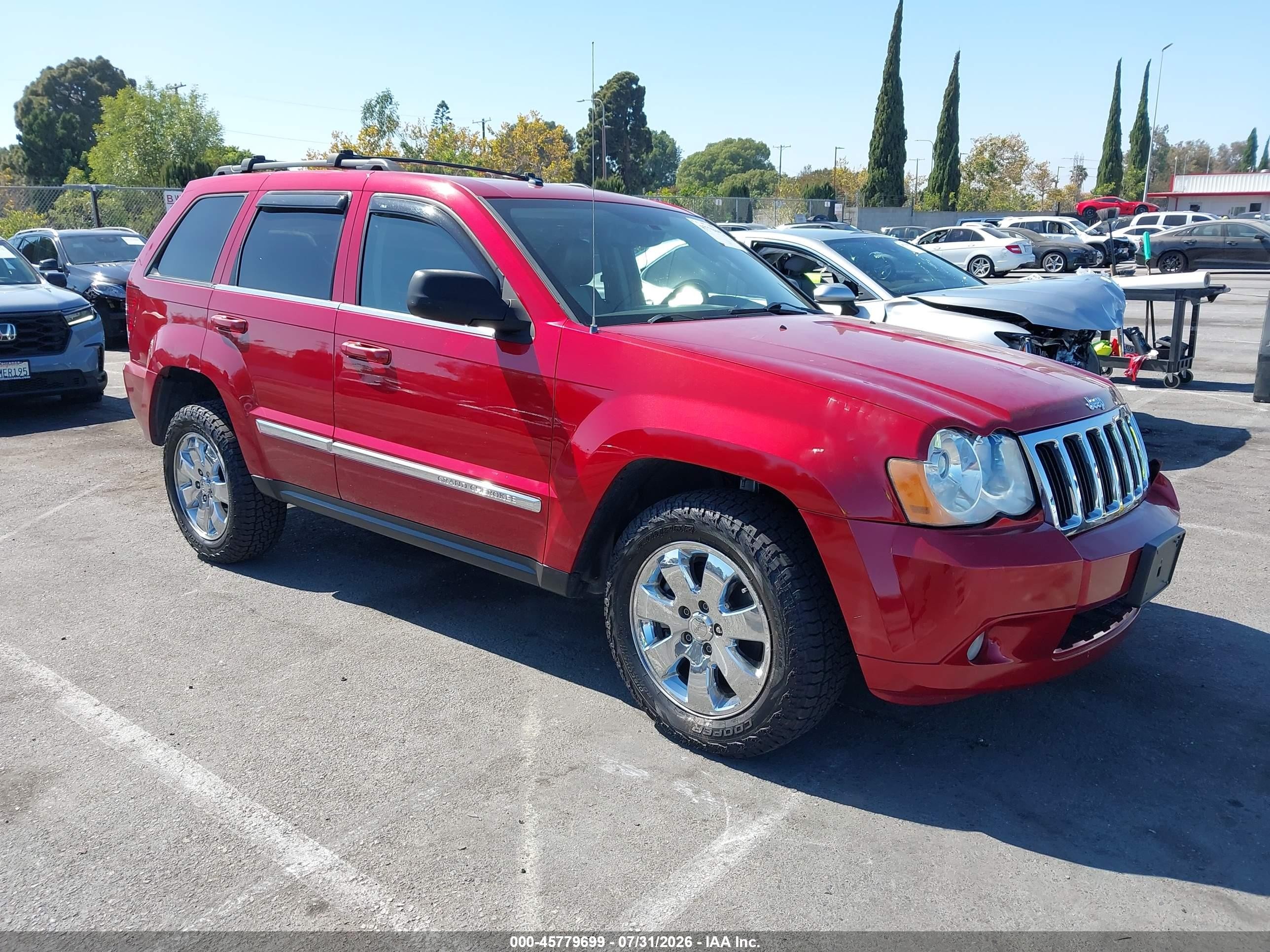 2009 Jeep Grand Cherokee Limited, VIN 1J8HR58T49C542419 — Front end