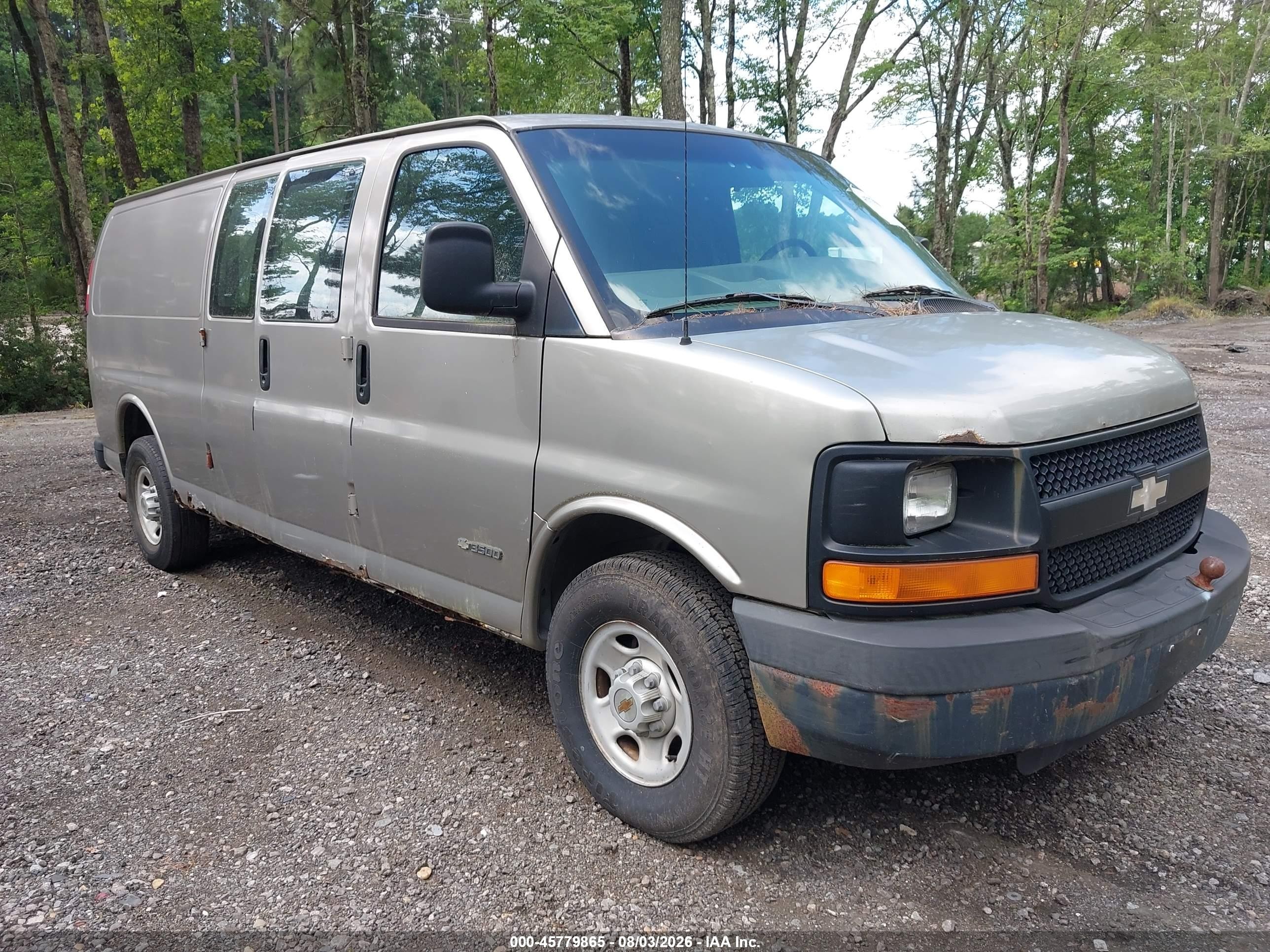 2003 Chevrolet Express Cargo, VIN 1GCHG39U631123628 — Normal wear