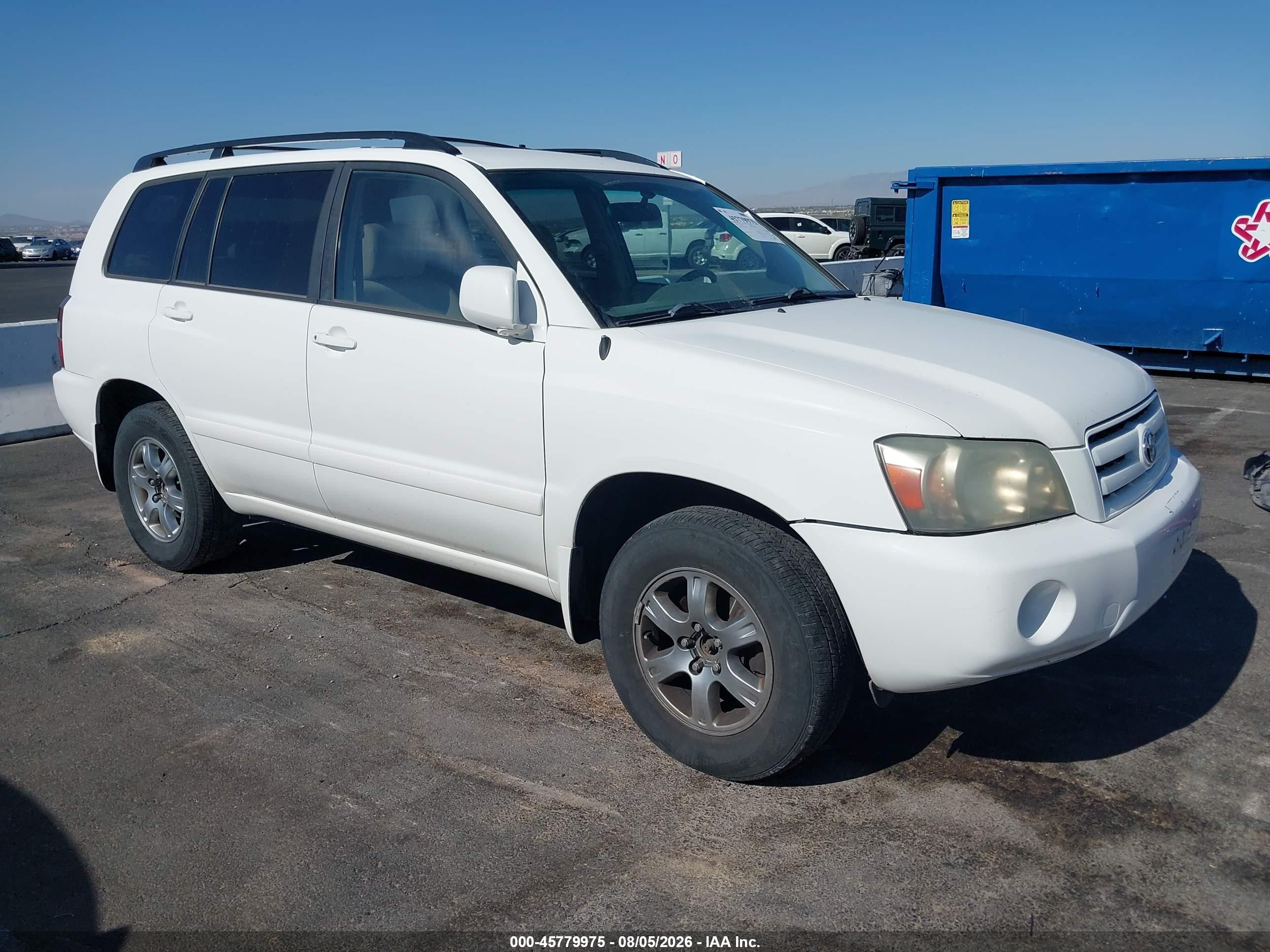2005 Toyota Highlander Limited, VIN JTEEP21A850114965 — Normal wear