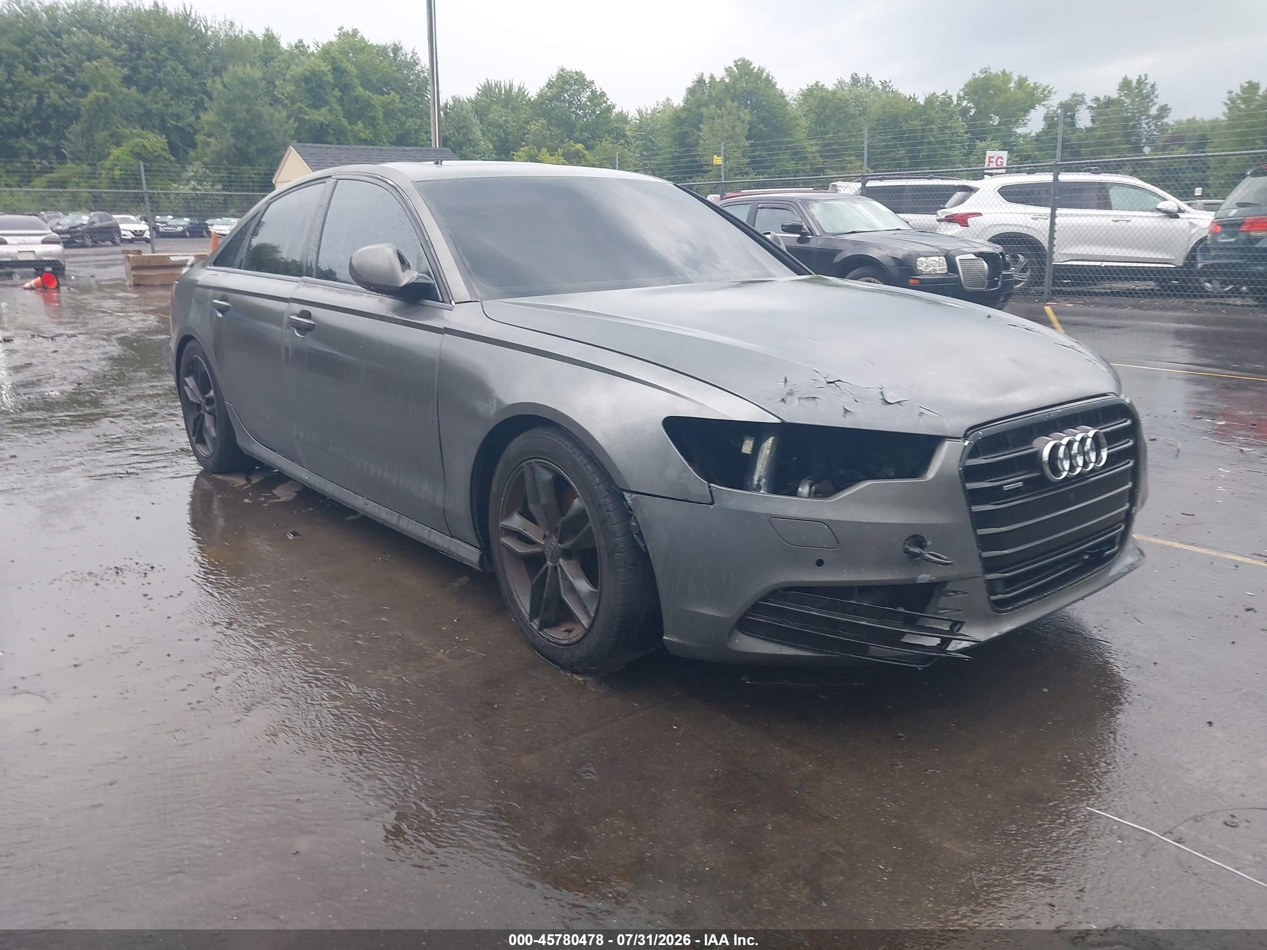 2013 Audi A6 Premium Plus, VIN WAUGFAFC5DN107216 — Front end