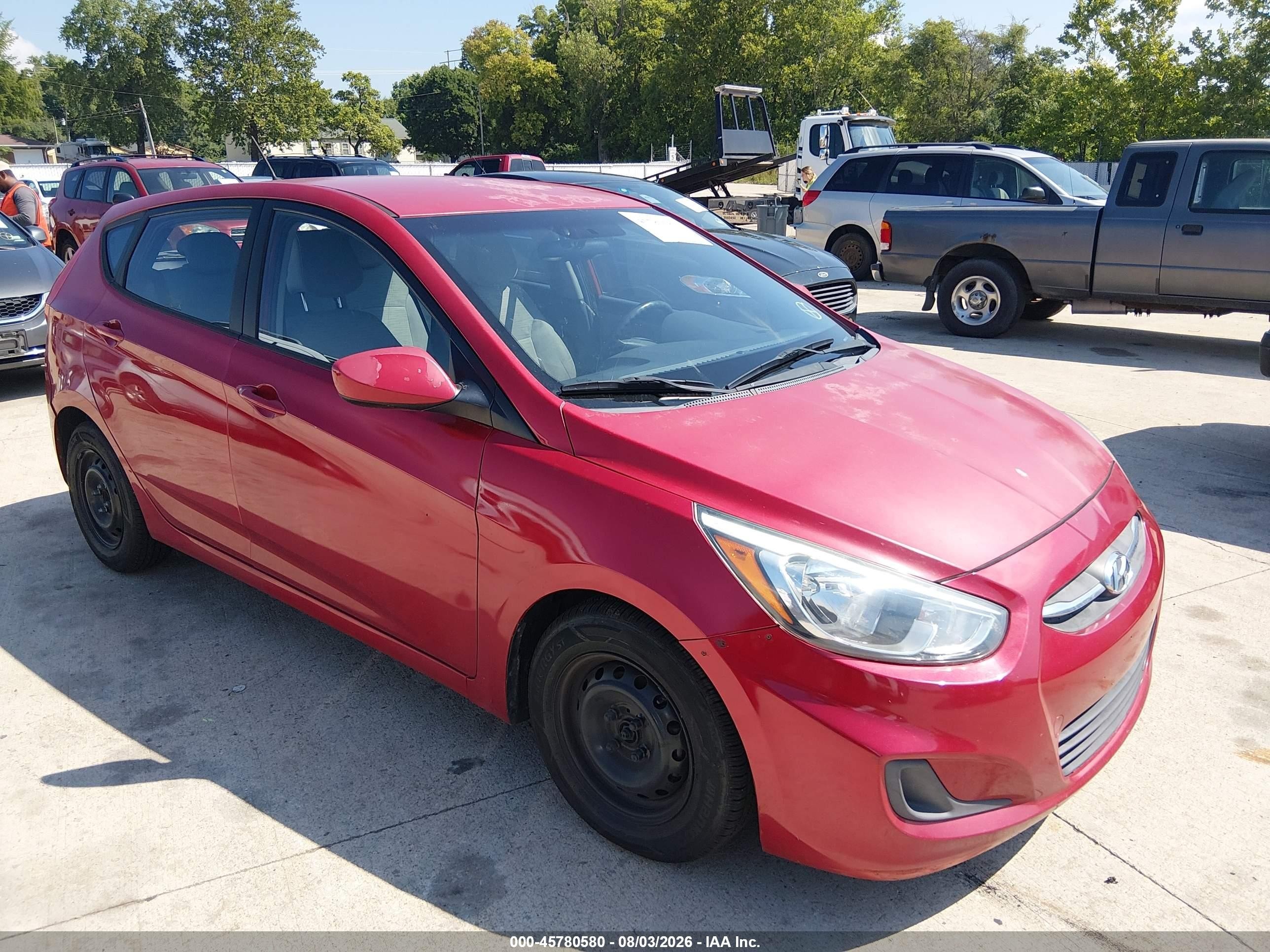 2015 Hyundai Accent GS, VIN KMHCT5AE8FU198111 — Обычный износ
