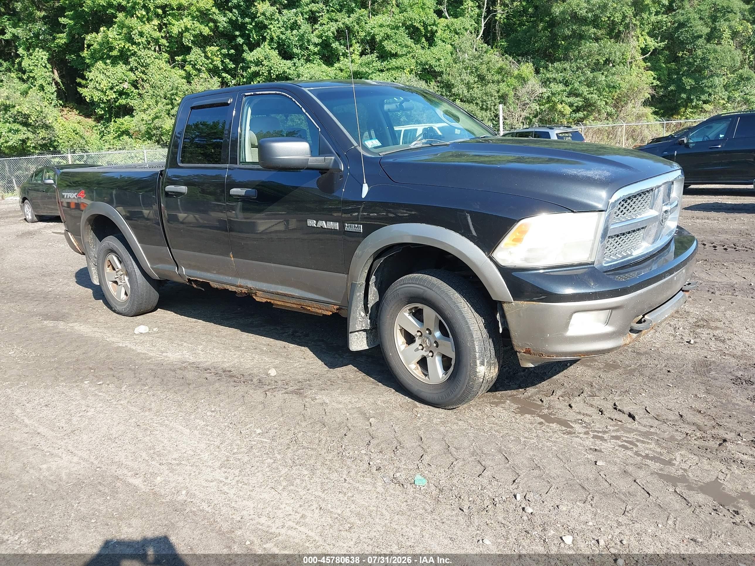 2010 Dodge 1500 SLT, VIN 1D7RV1GT7AS223906 — Обычный износ
