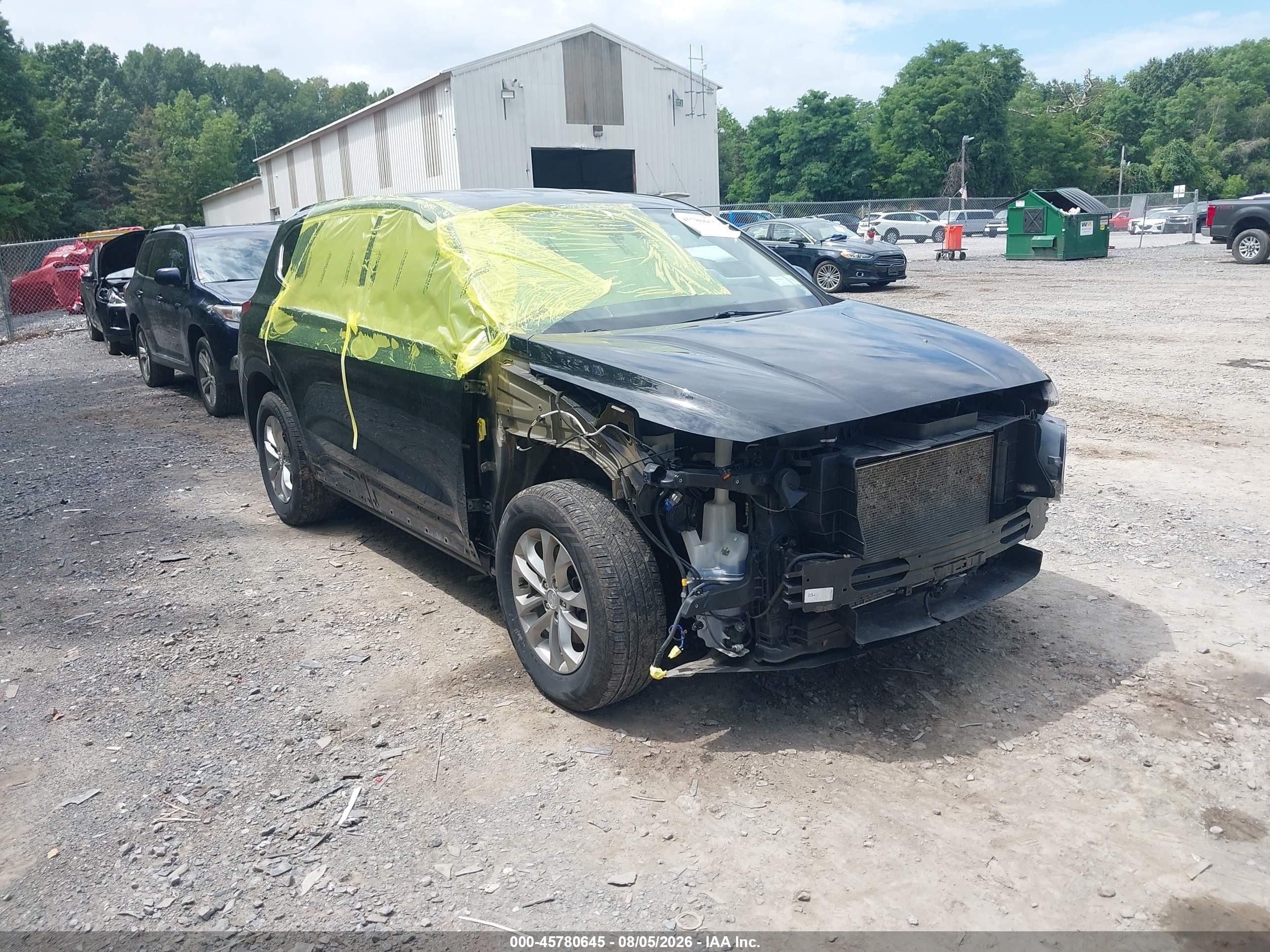 2019 Hyundai Santa Fe SEL, VIN 5NMS3CAD2KH019106 — Front end