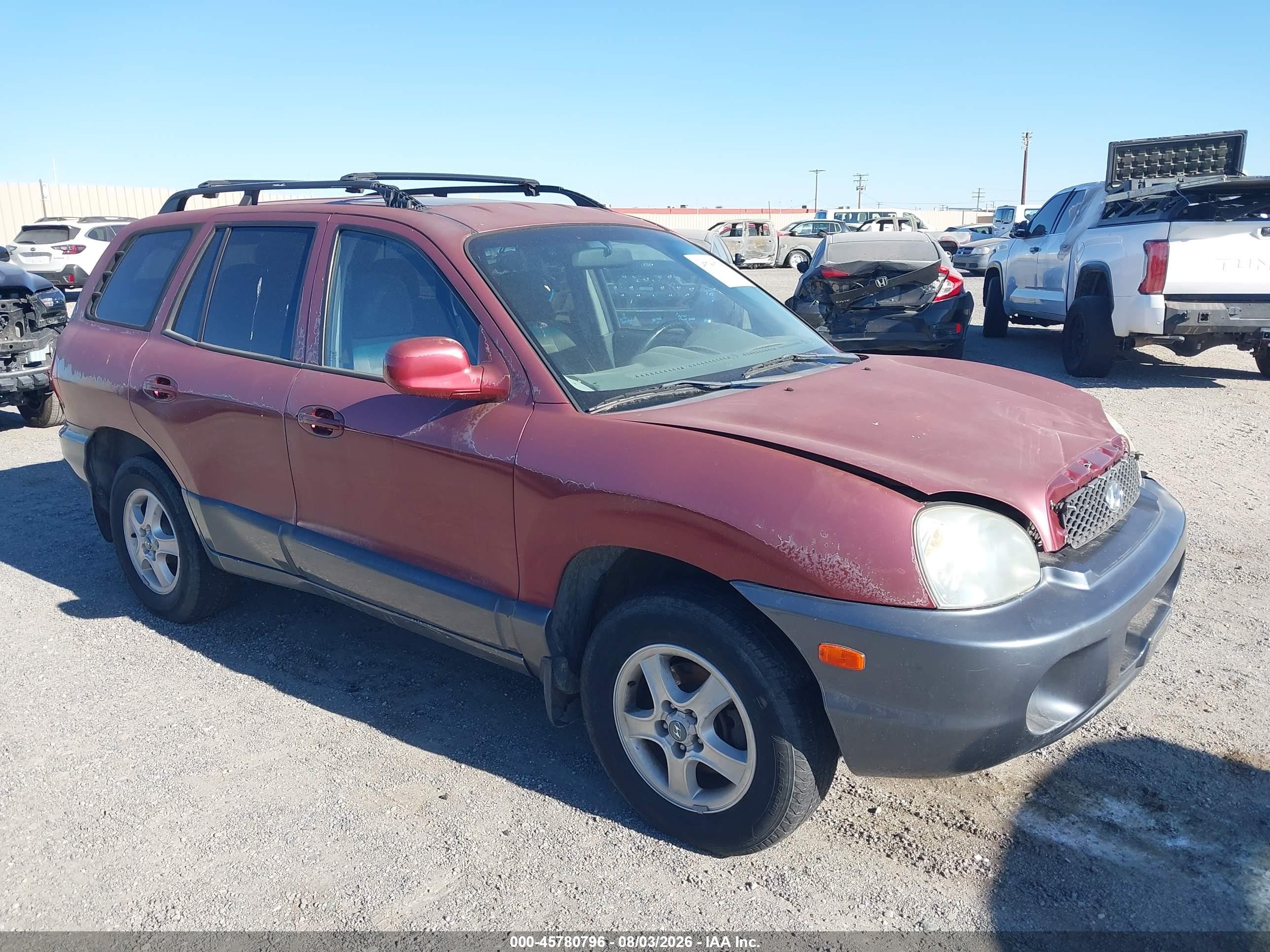 2004 Hyundai Santa Fe GLS, VIN KM8SC13D14U657310 — Normal wear