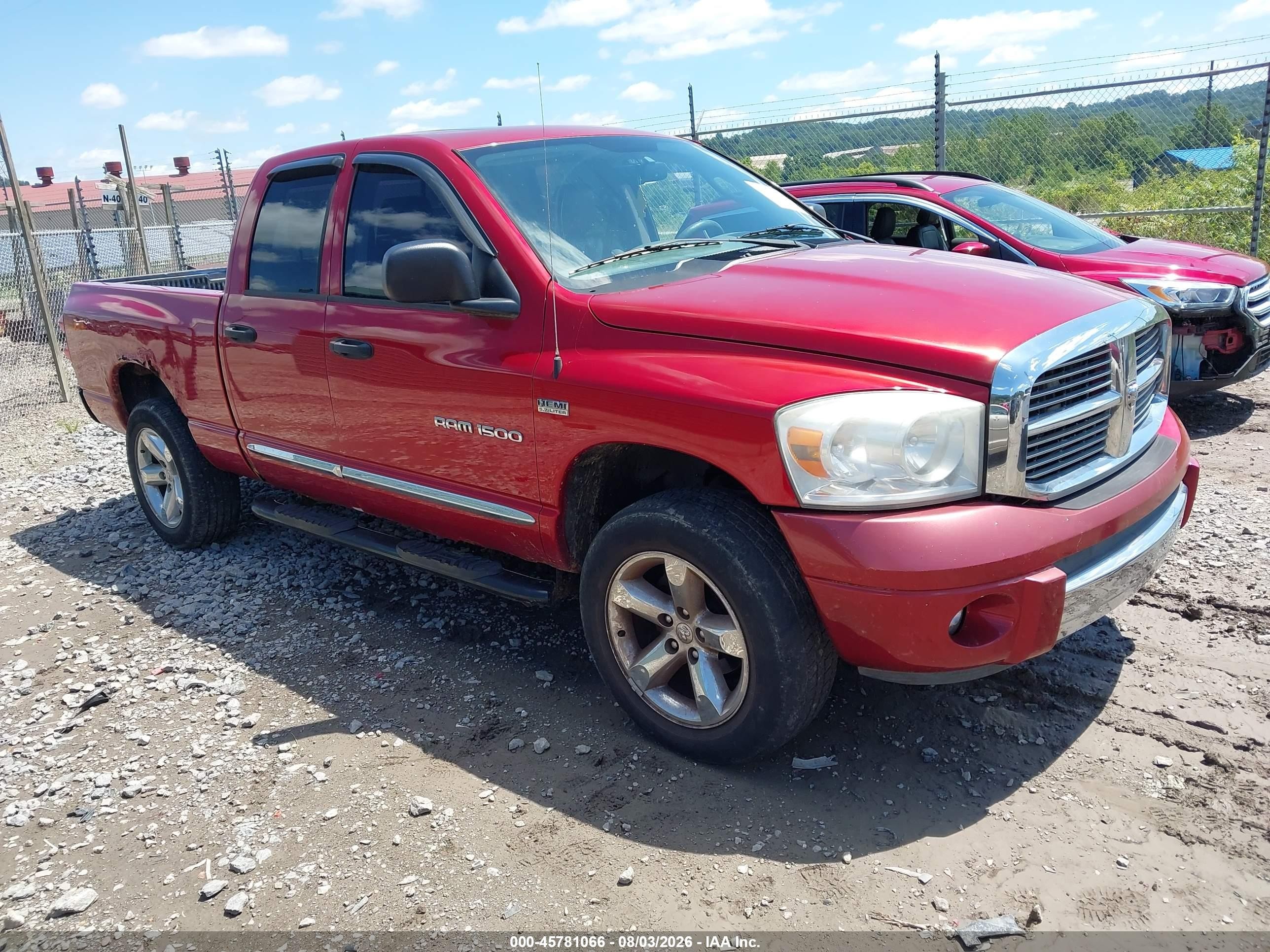 2007 Dodge 1500 SLT, VIN 1D7HU18247S187458 — Обычный износ