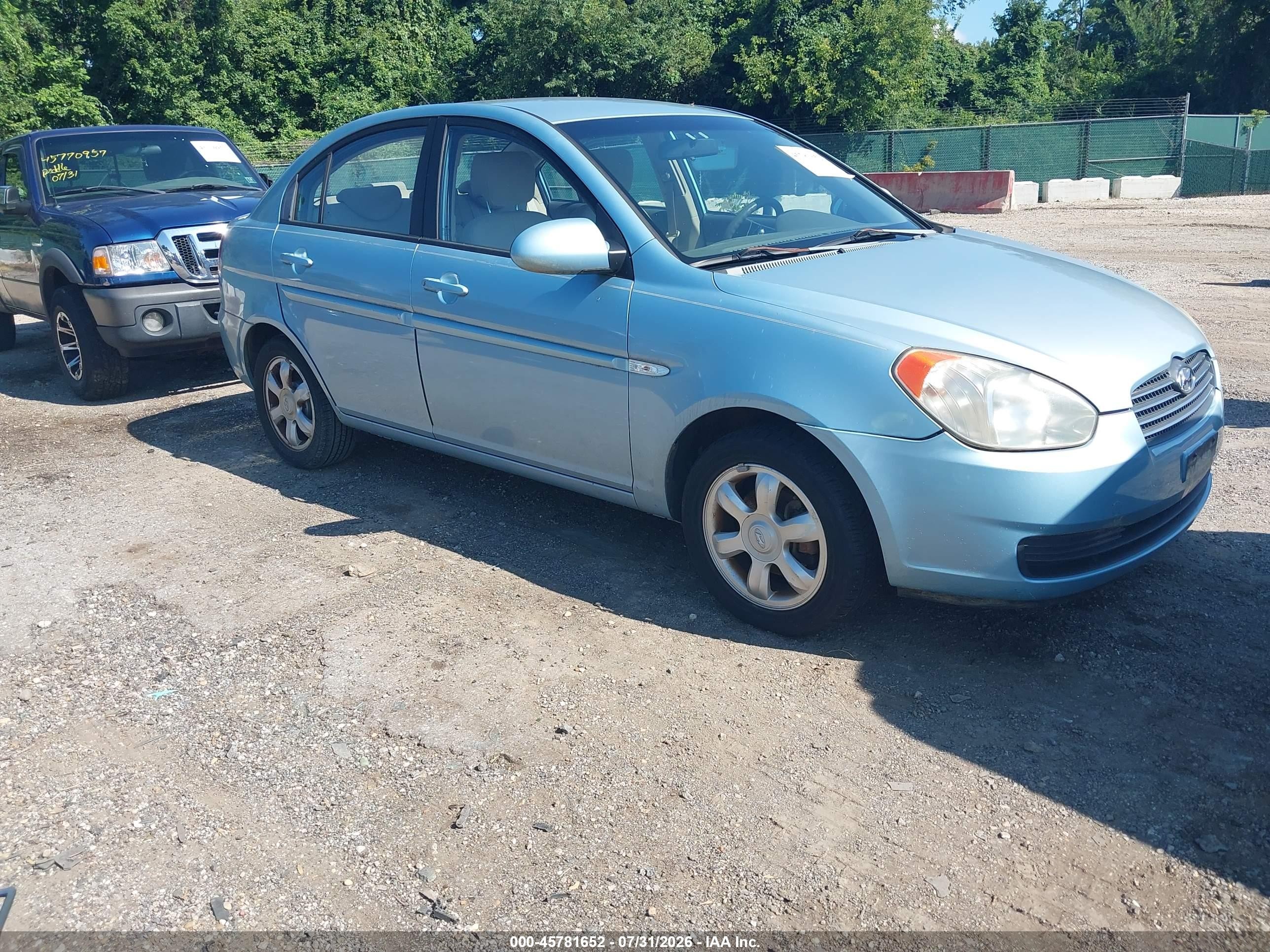 2007 Hyundai Accent GLS, VIN KMHCN46C57U106675 — Обычный износ