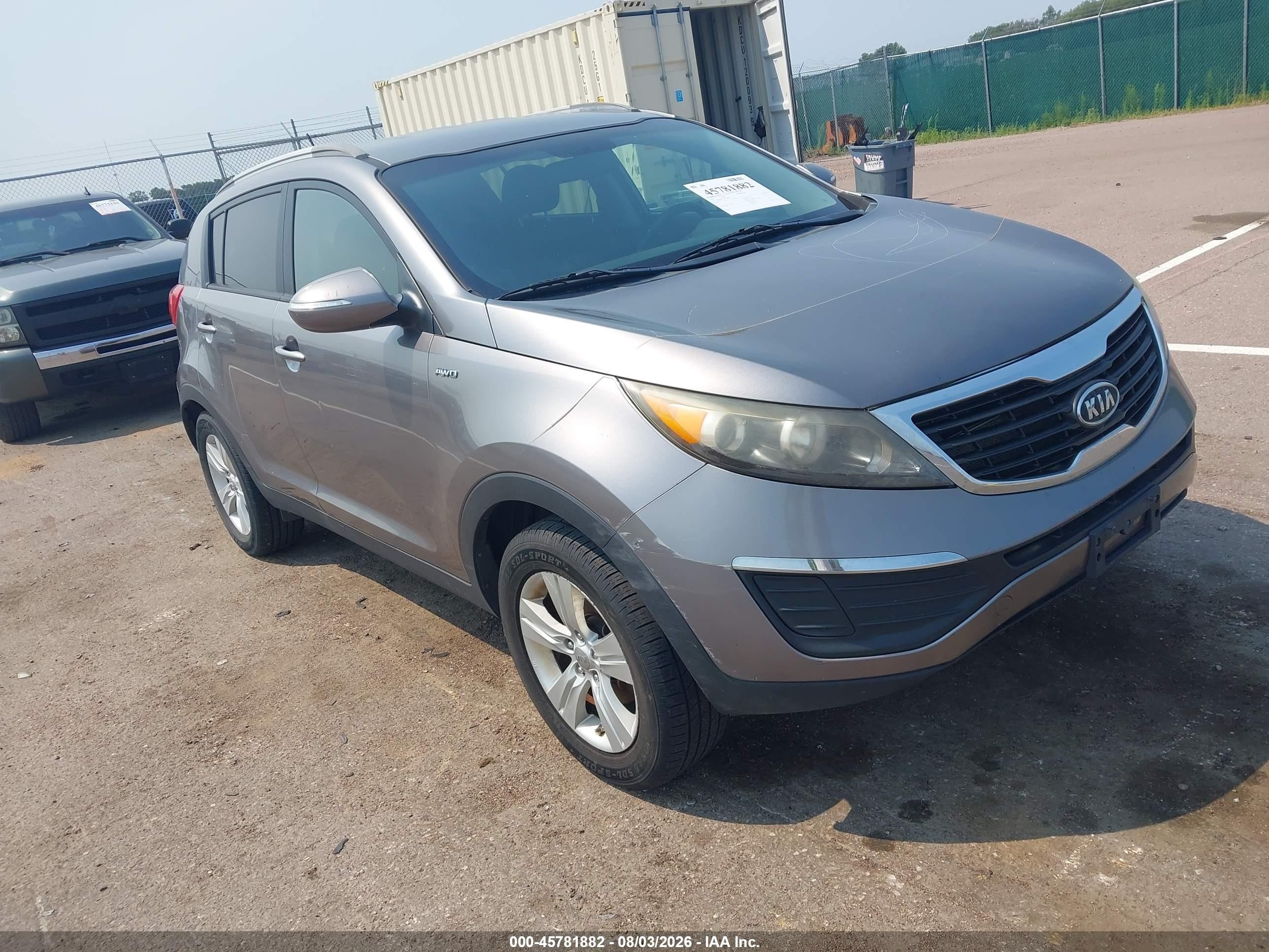 2012 Kia Sportage LX, VIN KNDPBCA27C7304013 — Normal wear