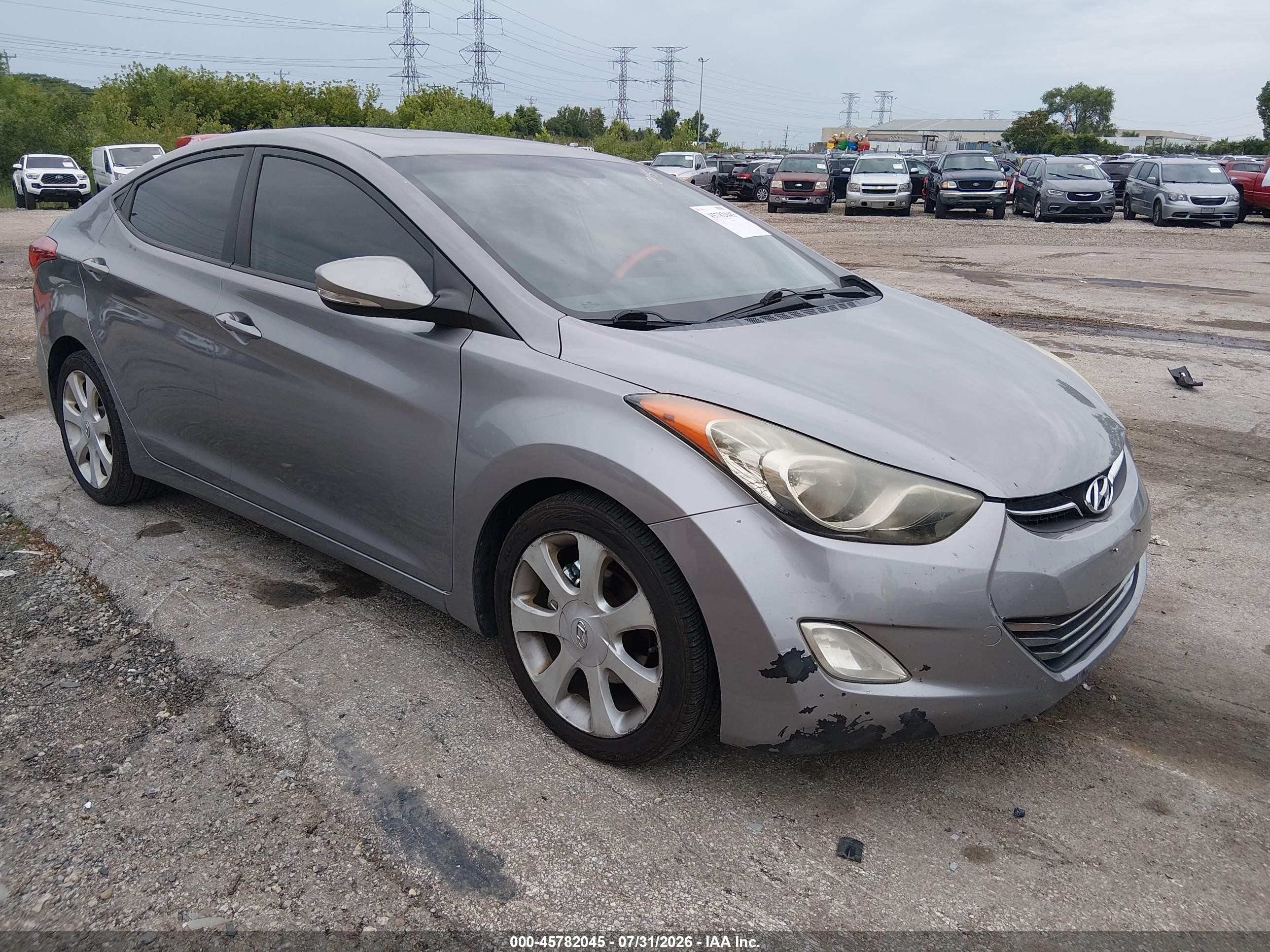 2012 Hyundai Elantra Limited, VIN KMHDH4AE8CU193499 — Normal wear