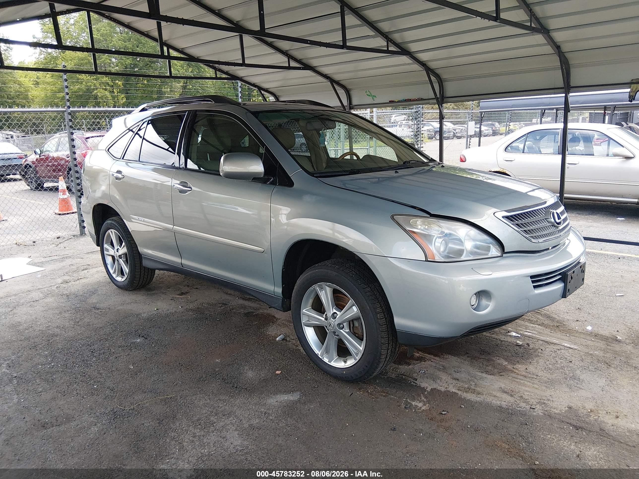 2008 Lexus RX 400h, VIN JTJHW31UX82050146 — Rear end