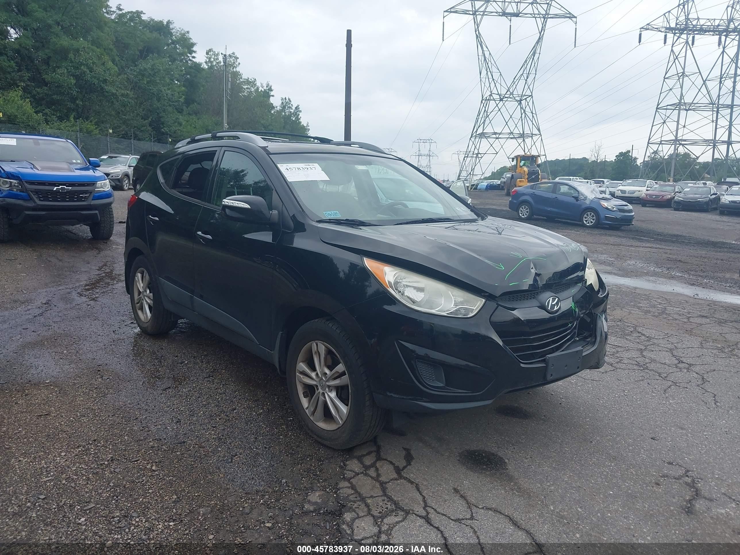 2012 Hyundai Tucson GLS, VIN KM8JU3AC8CU517932 — Front end