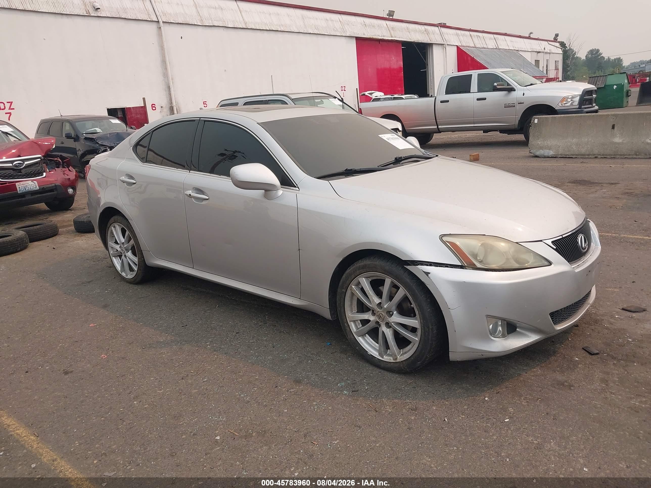 2007 Lexus IS 250, VIN JTHCK262575009140 — Normal wear
