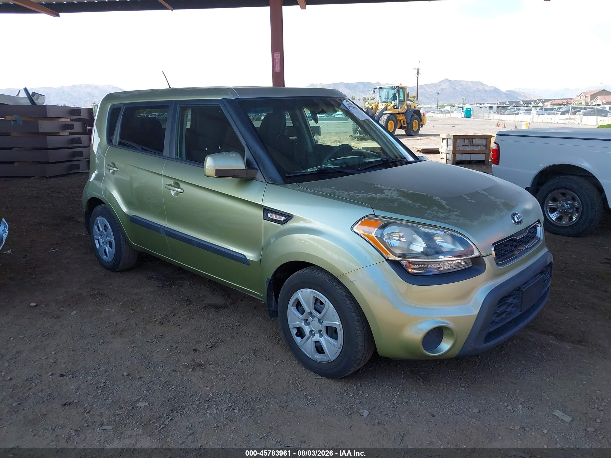 2013 Kia Soul, VIN KNDJT2A50D7534050 — Rear end
