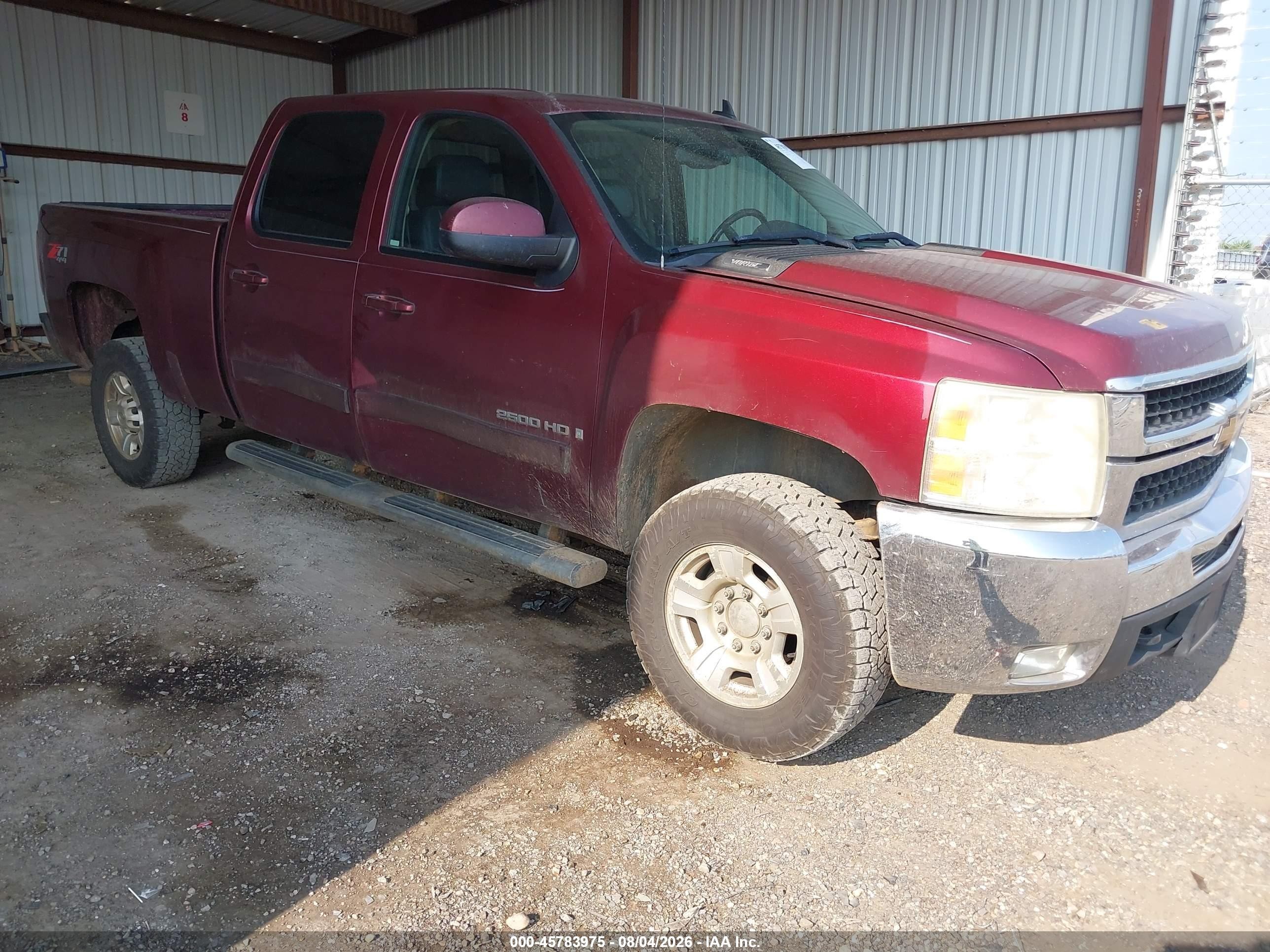 2008 Chevrolet Silverado 2500HD 1LT, VIN 1GCHK23K28F140002 — Rear end